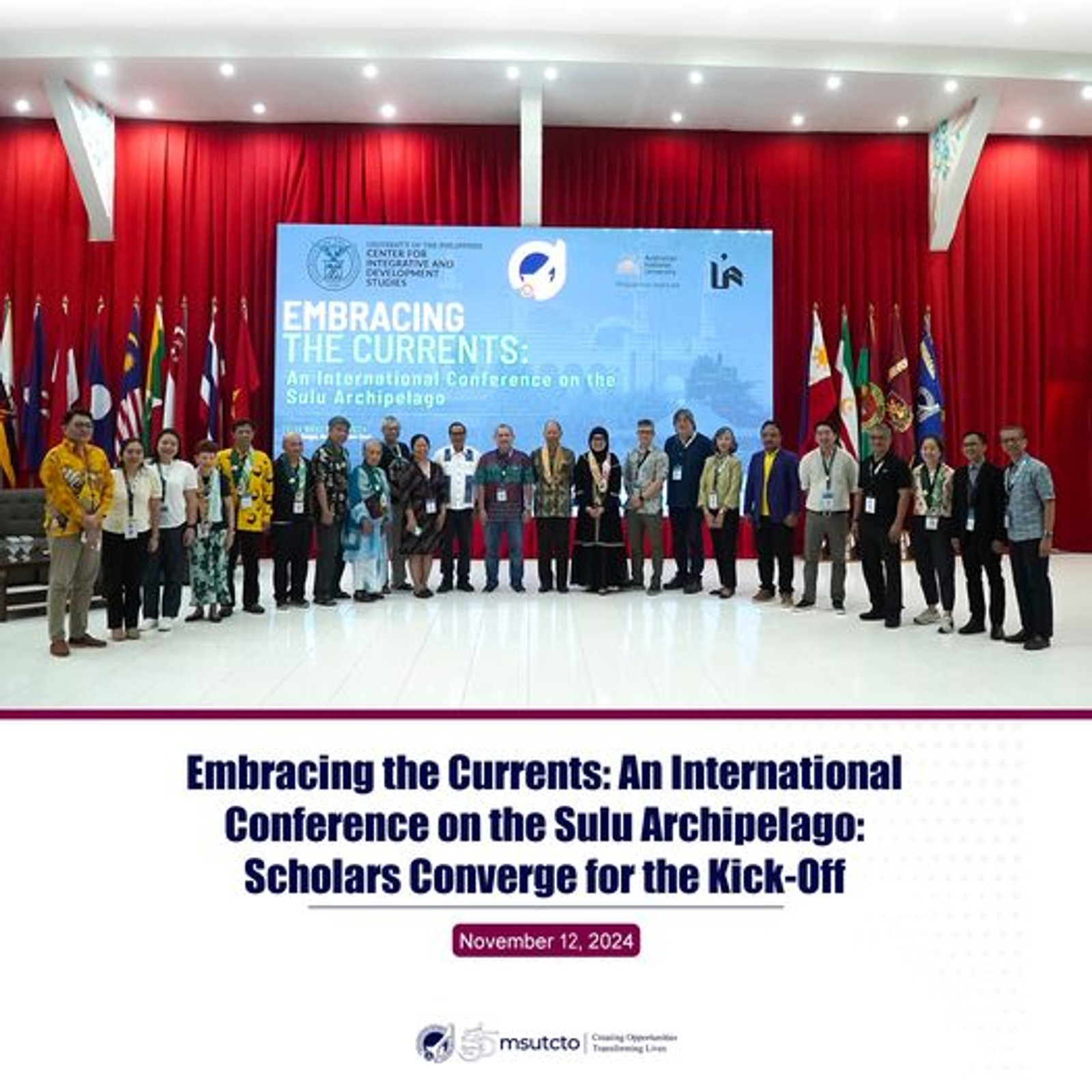 Embracing the Currents: An International Conference on the Sulu Archipelago: Scholars Converge for the Kick-Off