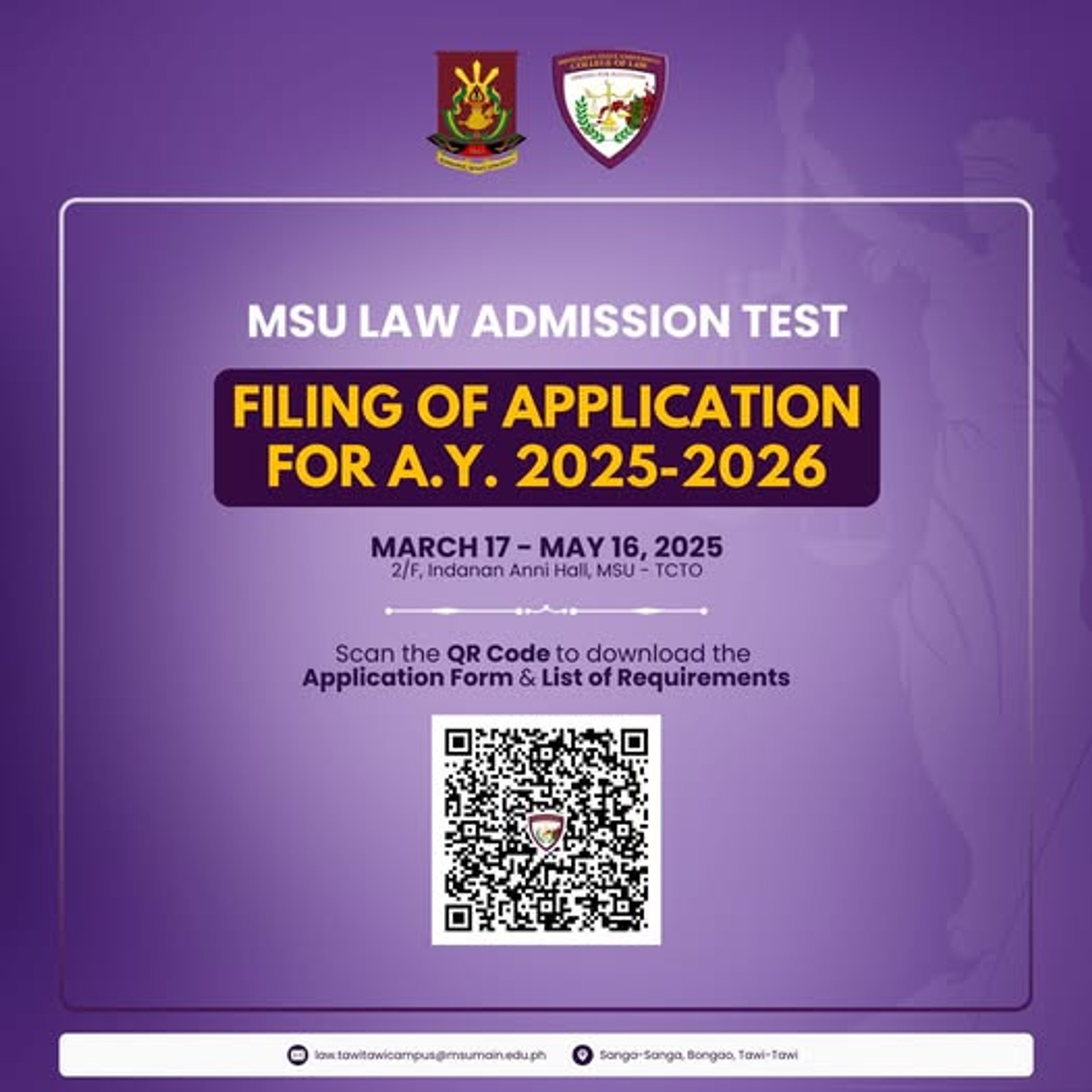 HEADS UP, ASPIRING LAWYERS!