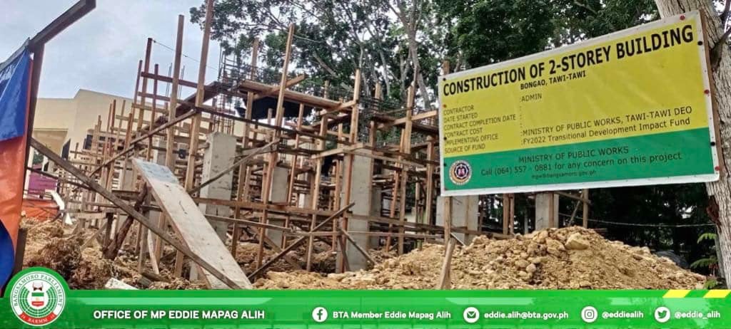  Ongoing construction of the Office of the University Registrar and Admissions Office Building funded by the  Bangsamoro Government t