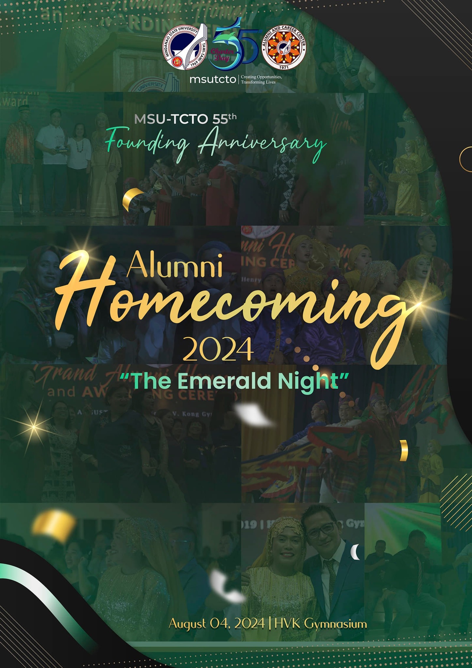 In celebration of the 55th Emerald Year of MSU-TCTO, the Alumni and Career Center is thrilled to announce to all Alumni Community the following Activities: