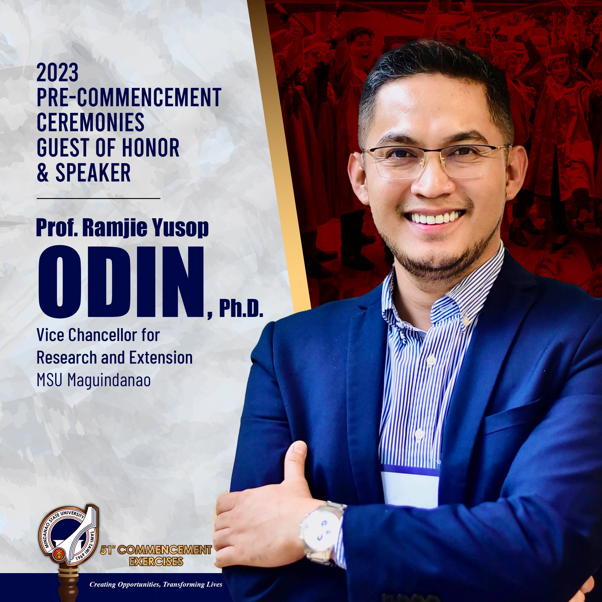 2023 PRE-COMMENCEMENT CEREMONIES GUEST OF HONOR & SPEAKER