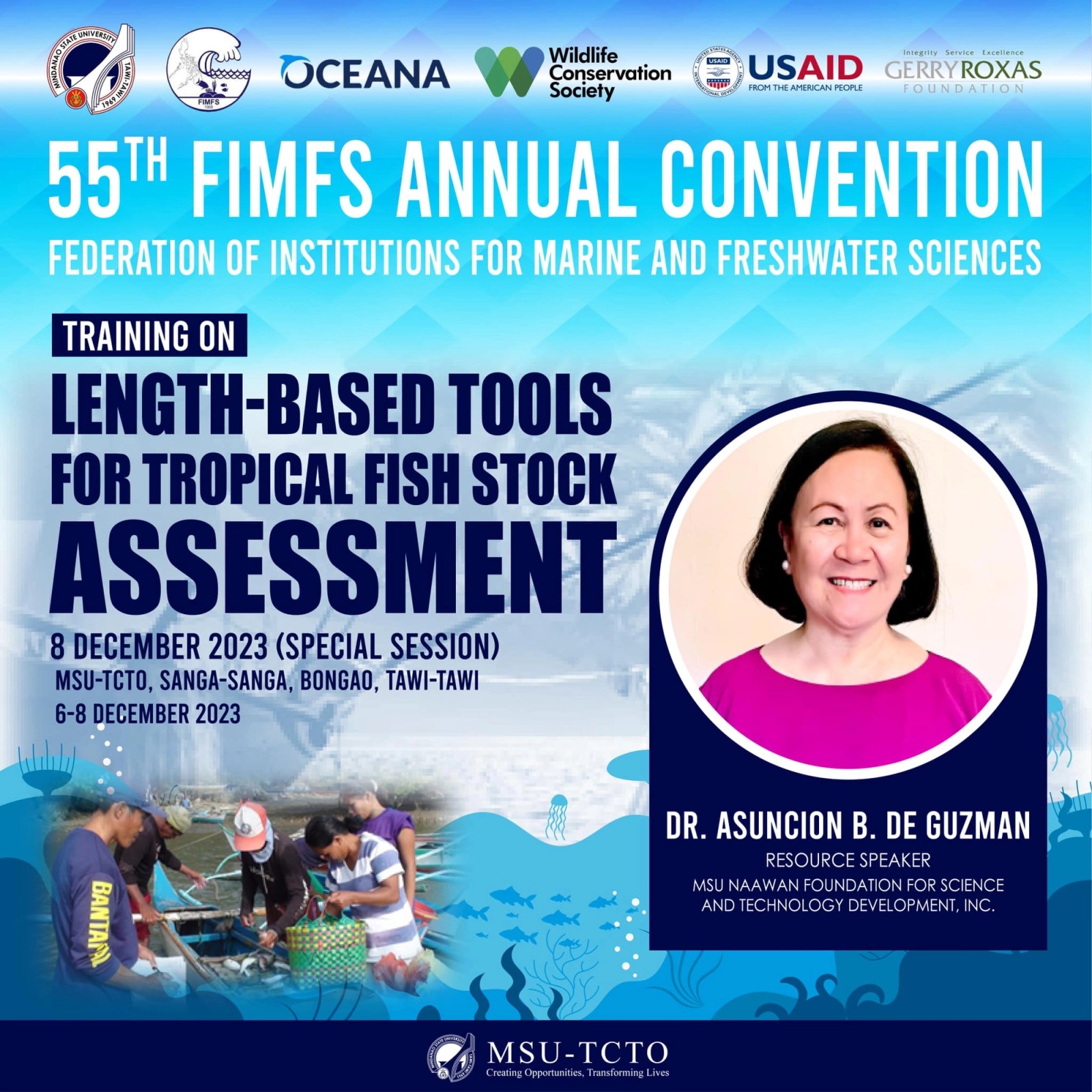 The 55th FIMFS Annual Convention:  Training on Fish Stocks Assessment