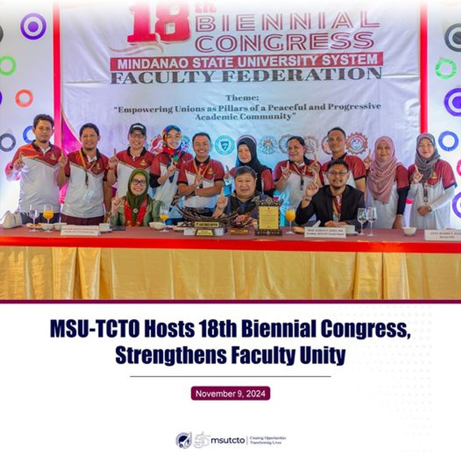 MSU-TCTO Hosts 18th Biennial Congress, Strengthens Faculty Unity
