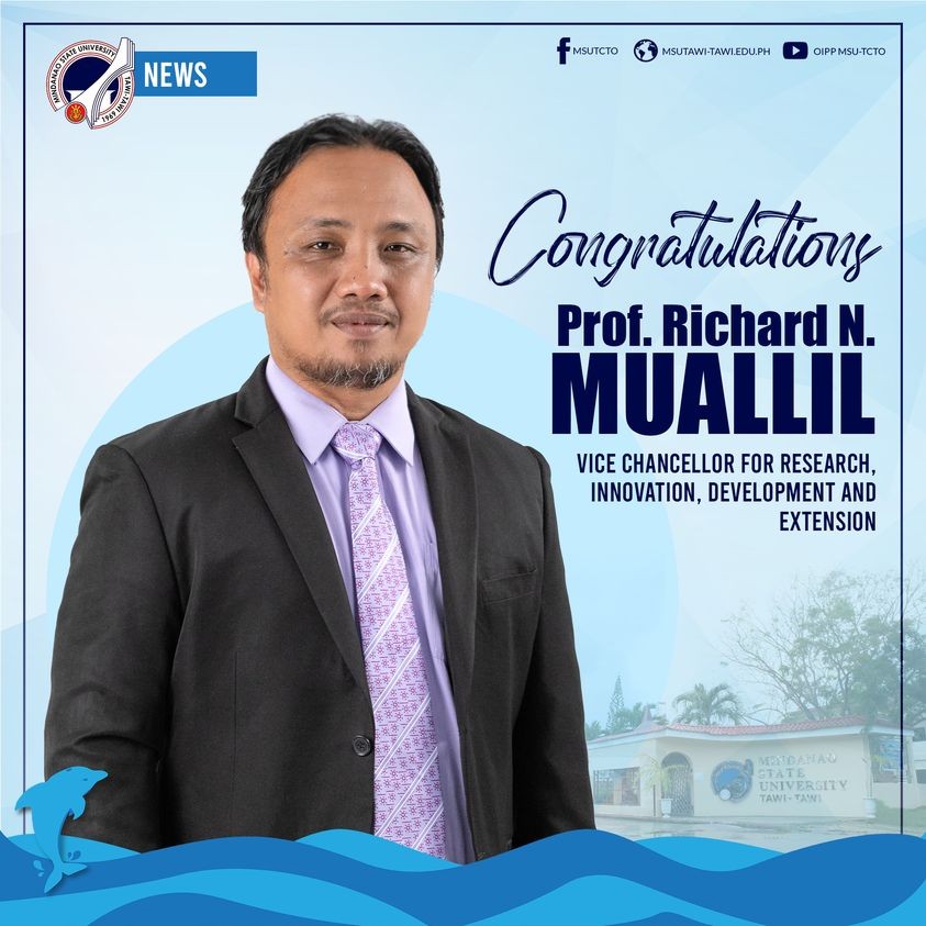 Prof. Richard N. Muallil Vice ChanceloAr for Research, Innovation, Development & Extension