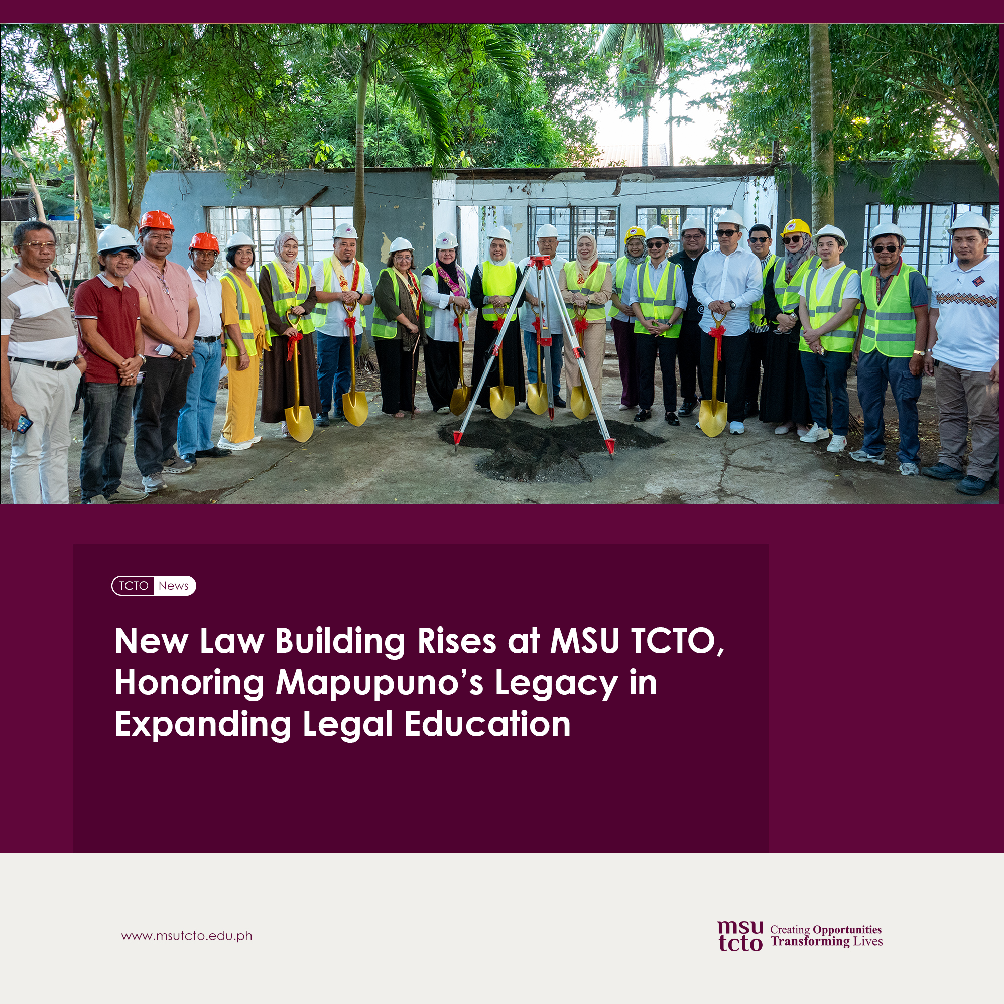 New Law Building Rises at MSU TCTO, Honoring Mapupuno’s Legacy in Expanding Legal Education