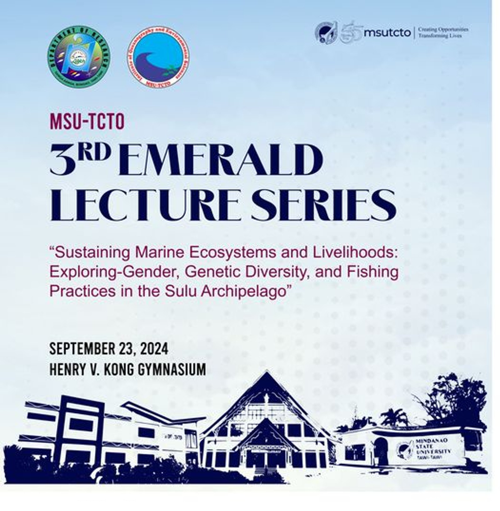  Sustaining Marine Ecosystems and Livelihoods: Exploring Gender Roles, Genetic Diversity, and Fishing Practices in the Sulu Archipelago.