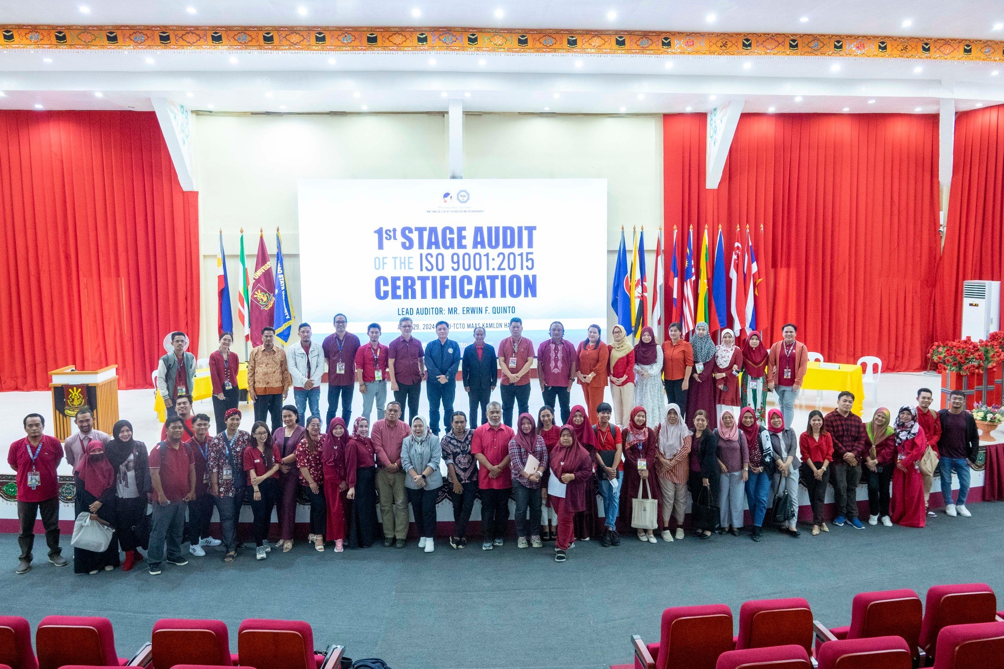 LOOK: The Quality Assurance and Accreditation Office (QuAsA) led the 1st Stage Audit of the ISO 9001:2015 Certification yesterday, April 29 at the Maas Kamlon Hall. 