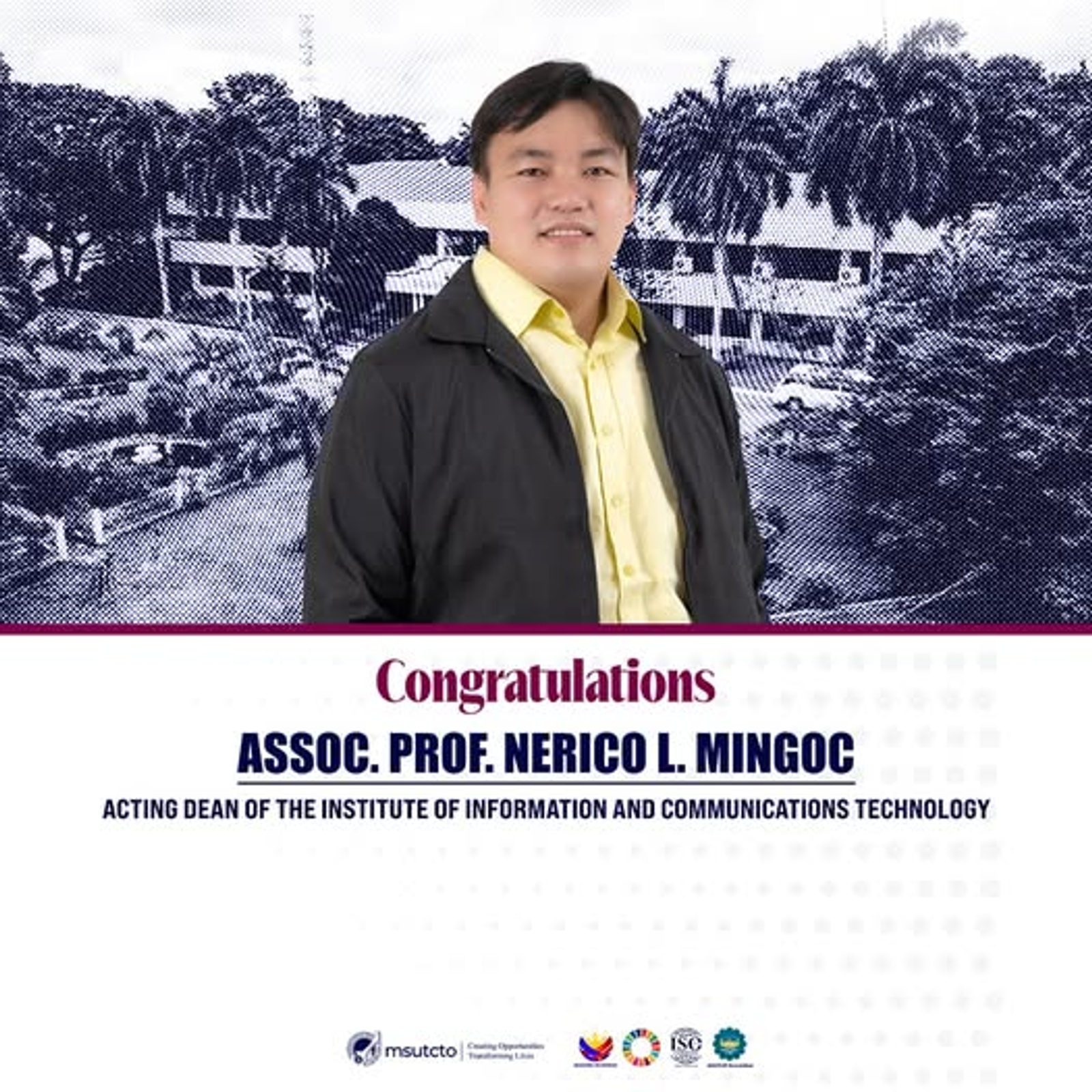 We are proud to announce that Assoc. Prof. Nerico L. Mingoc