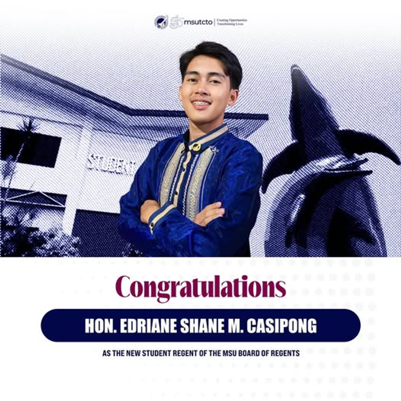 MSU Tawi-Tawi Congratulates New Student Regent of MSU System