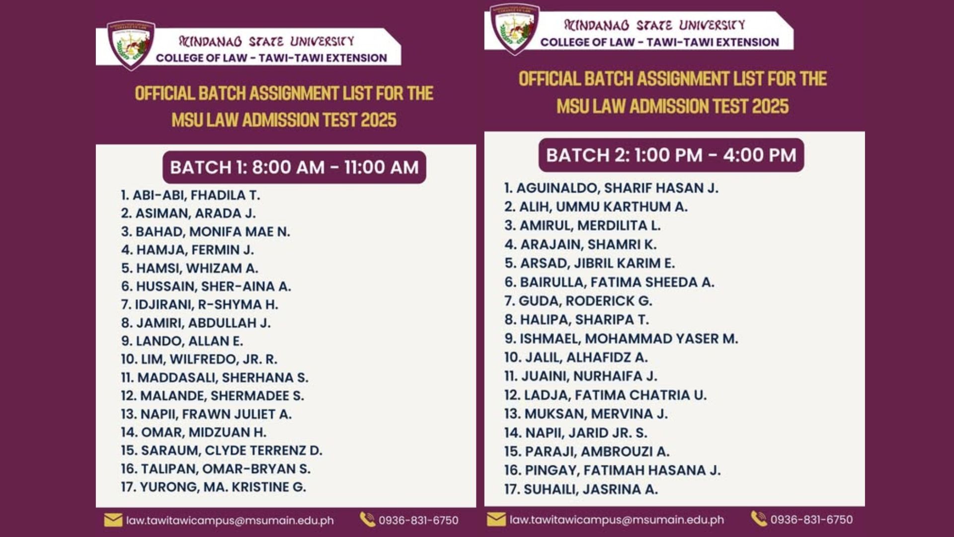 Heads Up, MLAT 2025 Applicants!