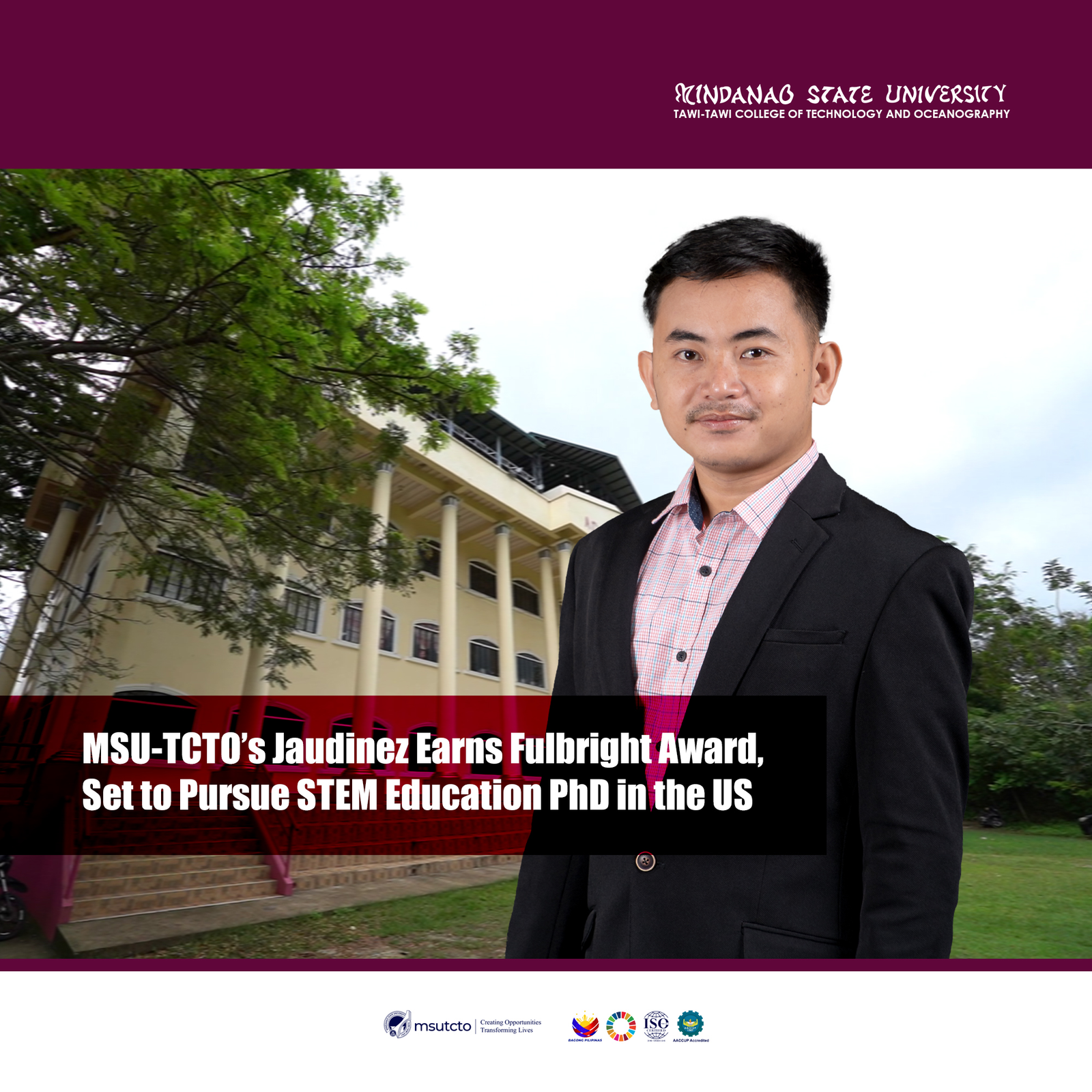 MSU-TCTO’s Jaudinez earns Fulbright award, set to pursue STEM Education PhD in the US