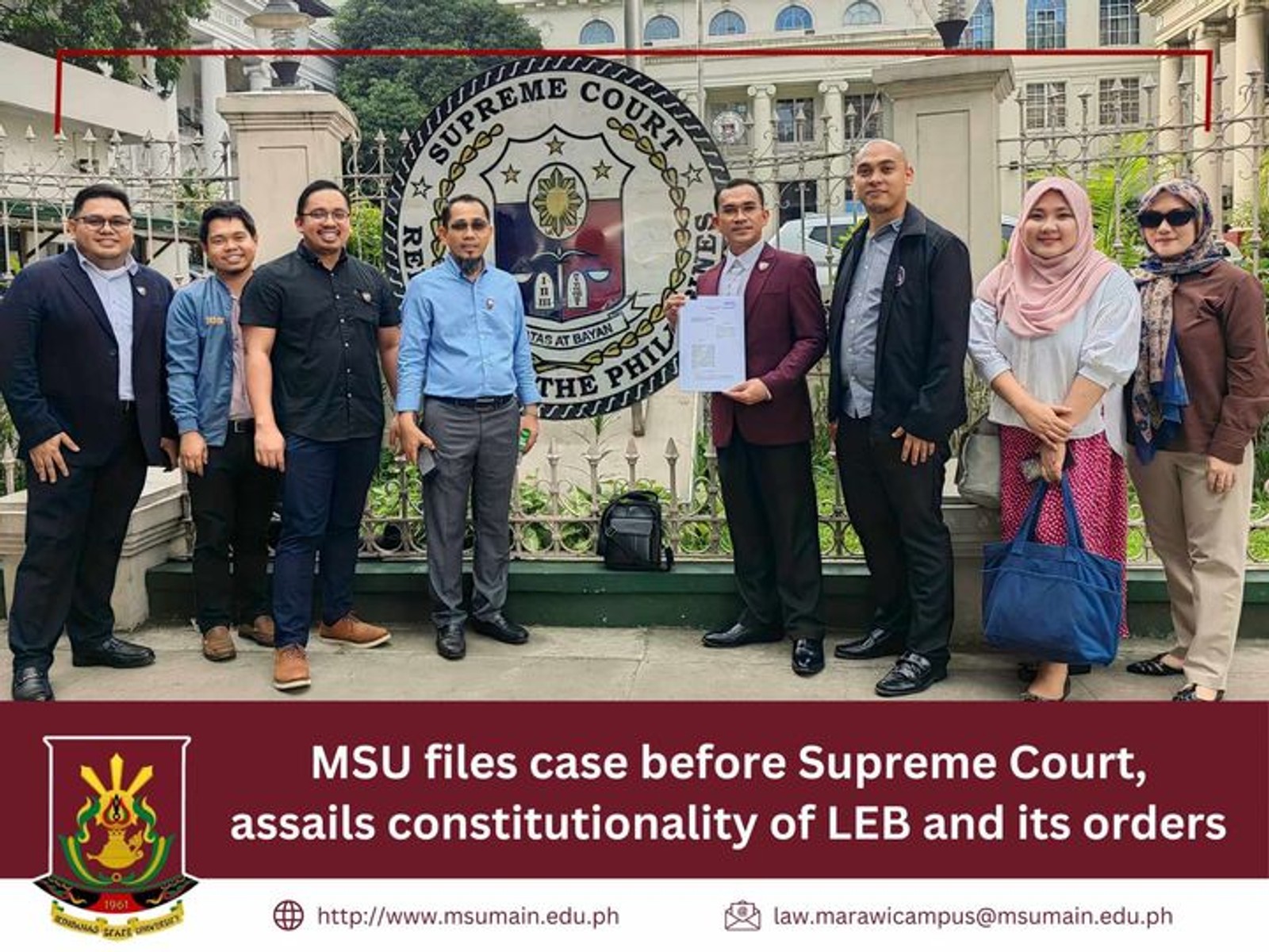 JUST IN | MSU Files Case Before Supreme Court, Assails Constitutionality of LEB and Its Orders