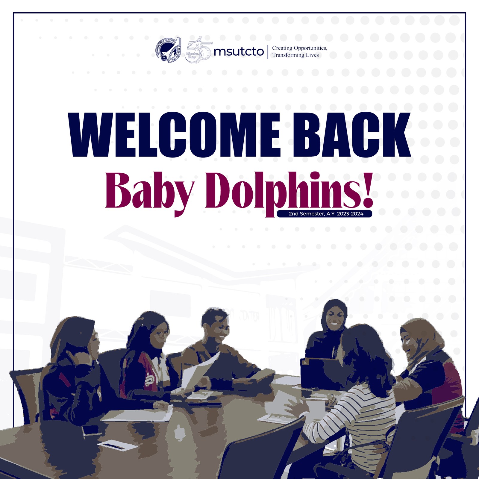 Greetings and a hearty welcome to our dearest Baby Dolphins!