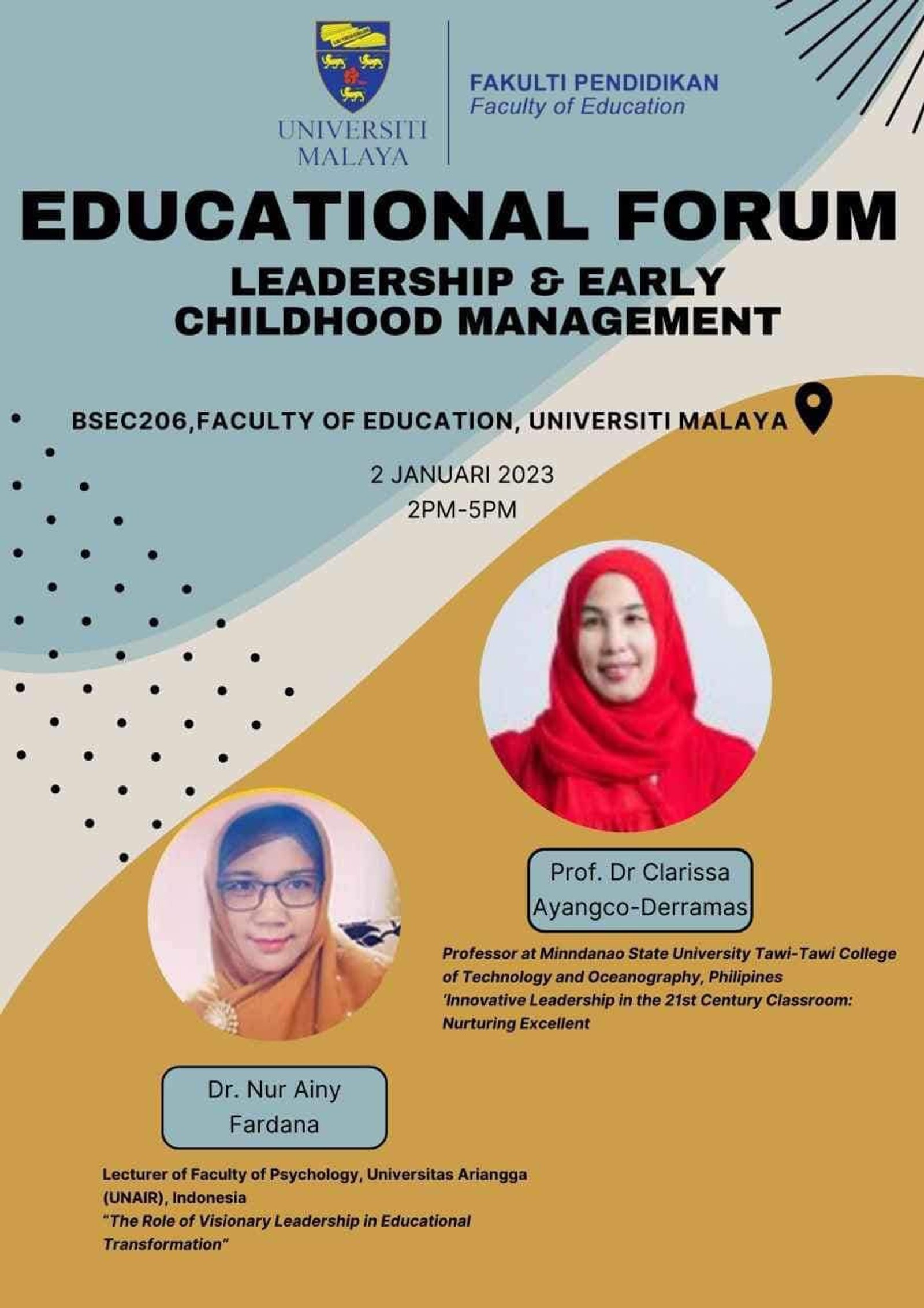 Innovative Leadership in Education: Prof. Derramas' Enlightening Discourse at Universiti Malaya