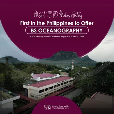 MSU TCTO Makes History with the Philippines' First Undergraduate BS Oceanography Program