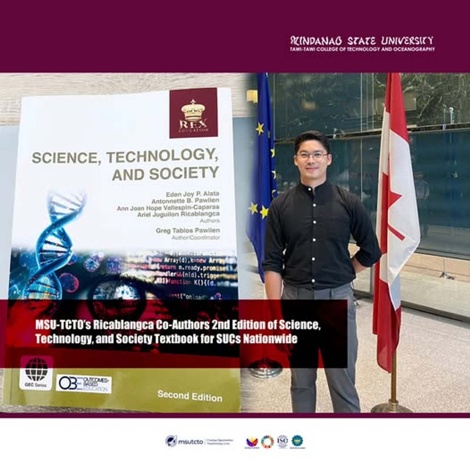 MSU-TCTO’s Ricablangca Co-Authors 2nd Edition of Science, Technology, and Society Textbook for SUCs Nationwide