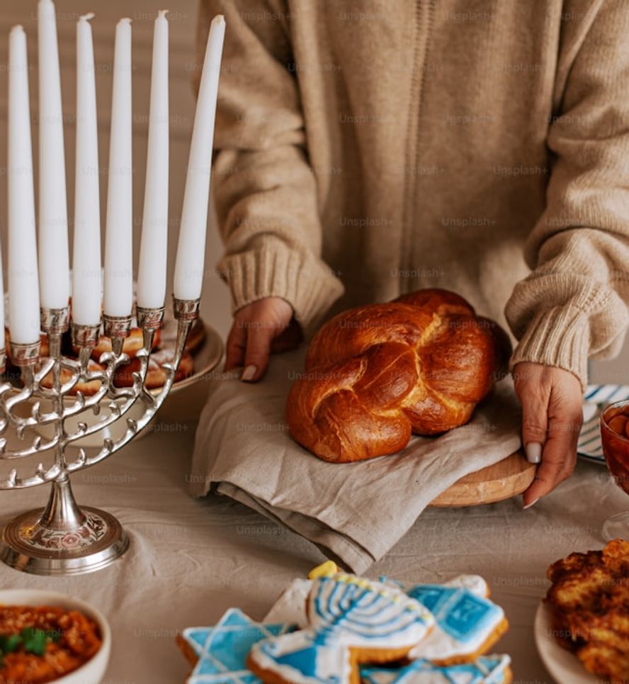 Worshipers celebrating a biblical feast in Israel