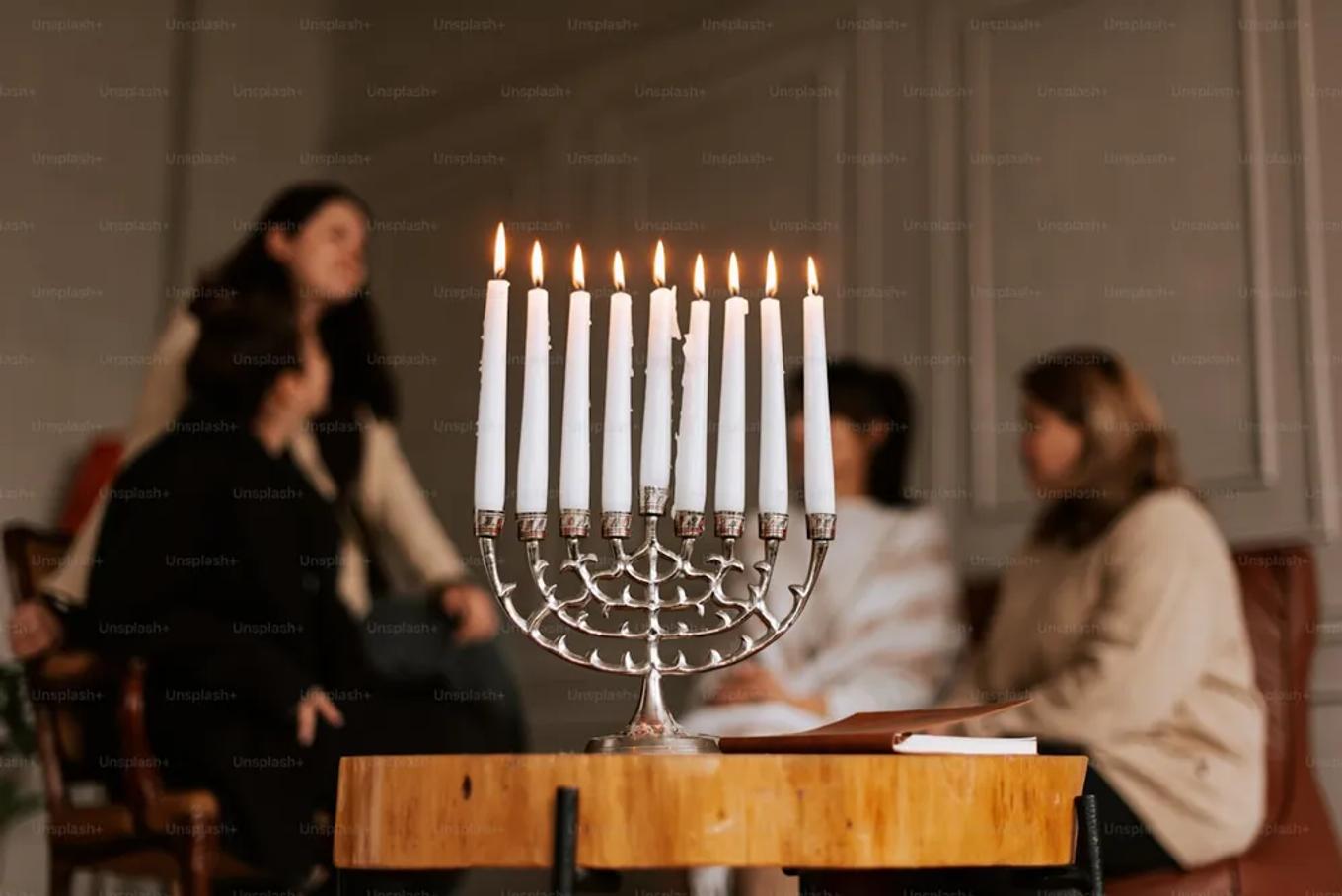 A table prepared for a biblical feast