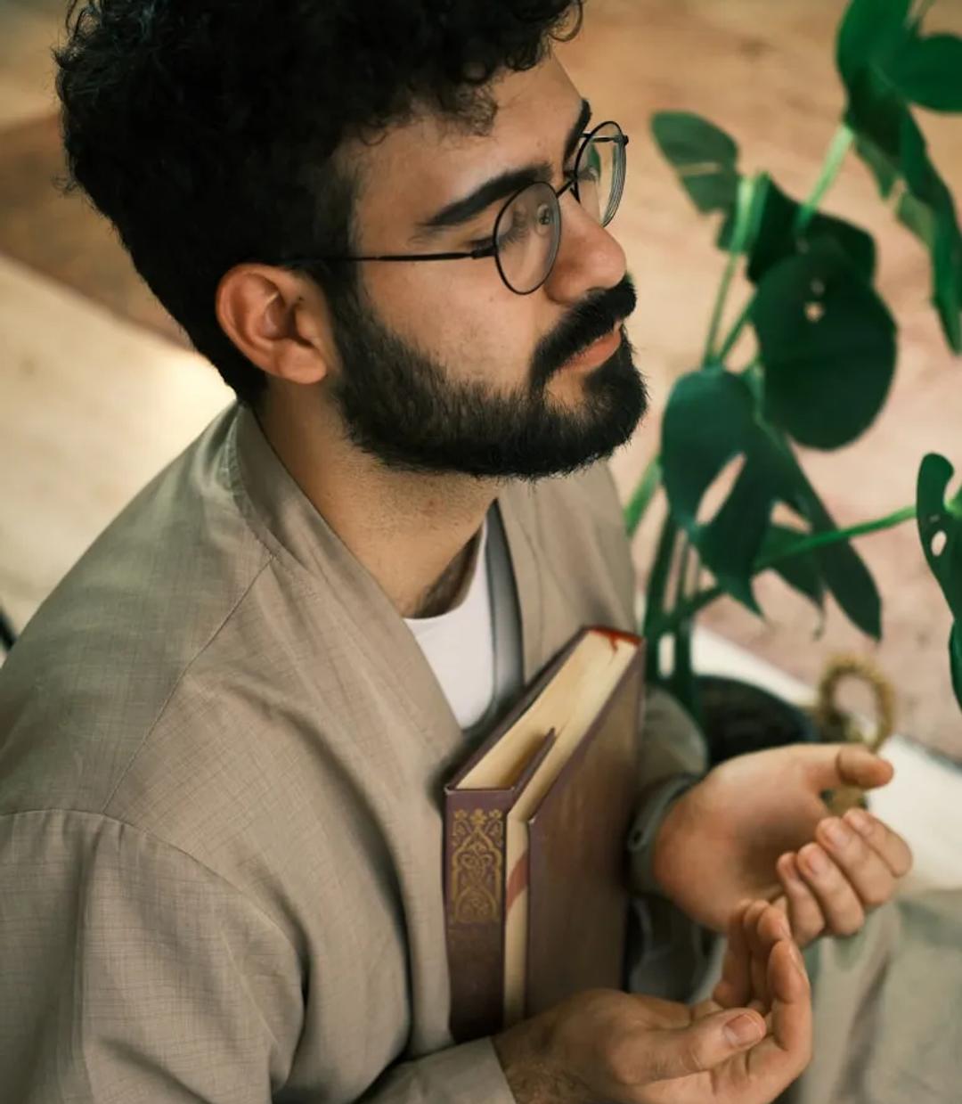 A man reading from Scripture