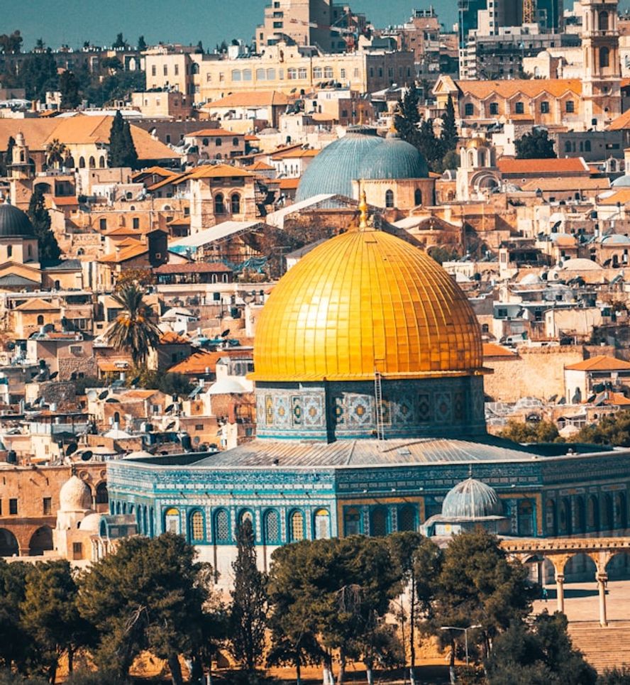The Dome of the Rock over the Old City of Jerusalem