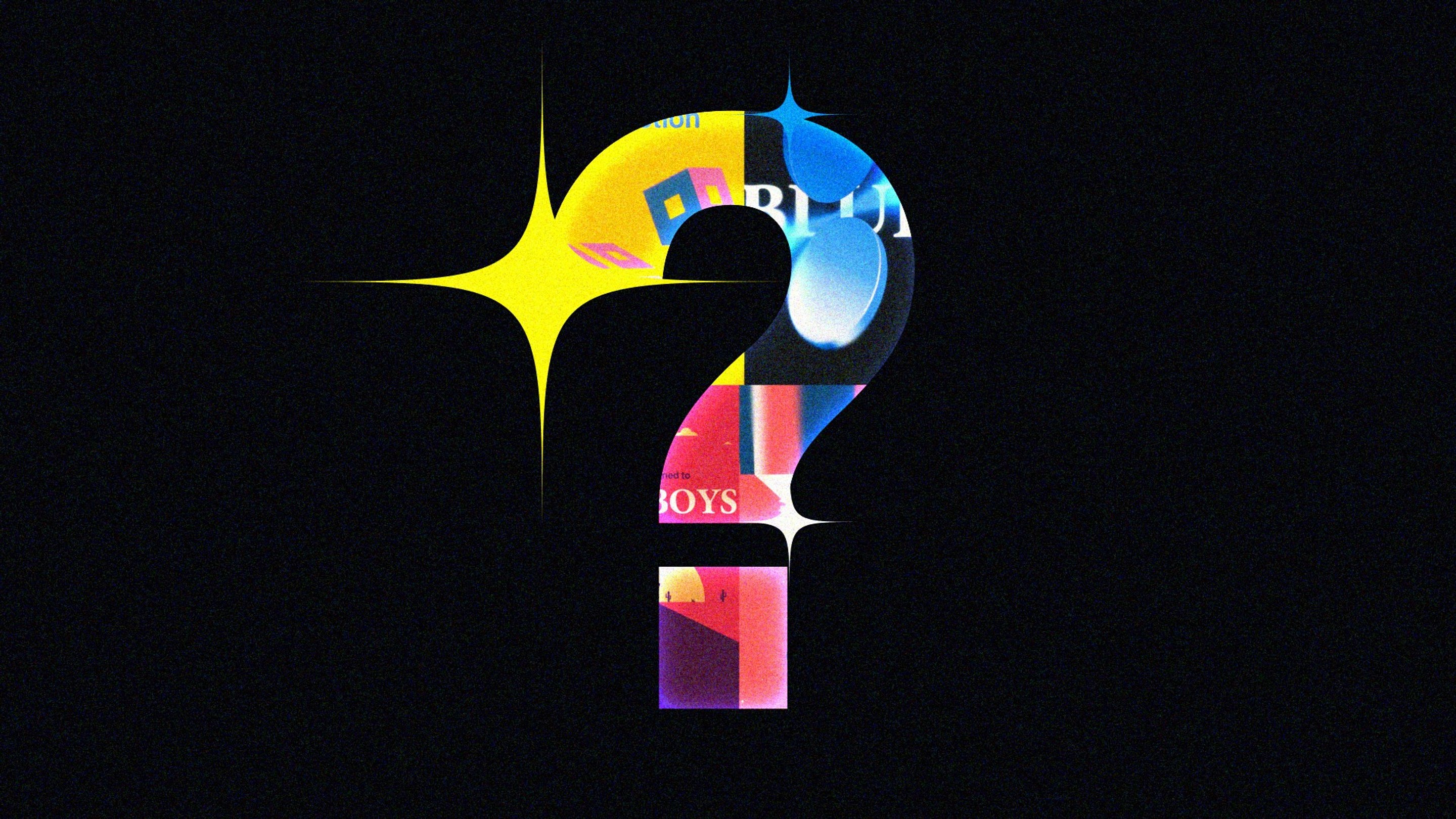 A question mark.
