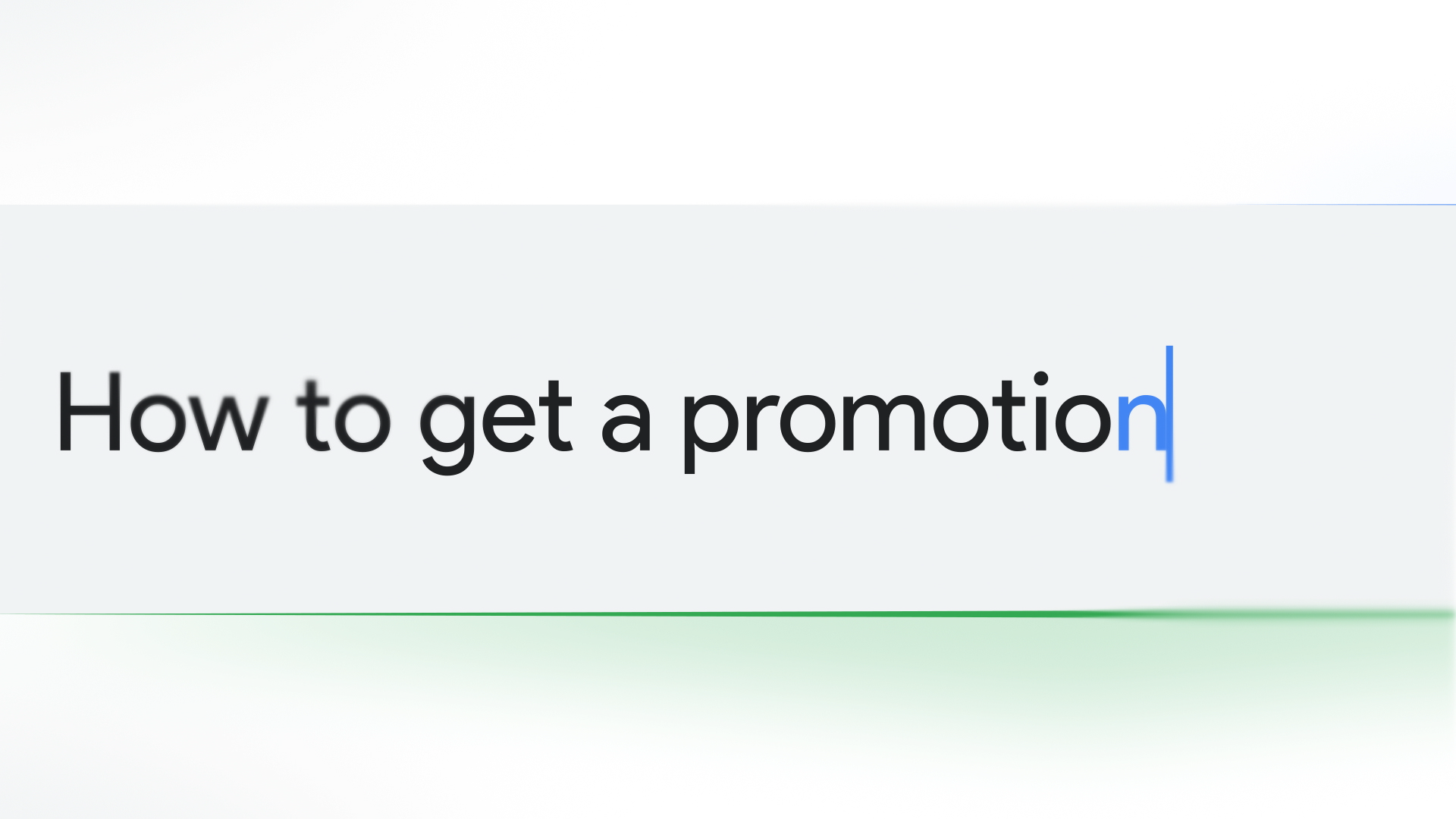 Typing a question into a search bar.