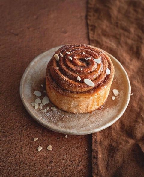 Brioche canela e açúcar