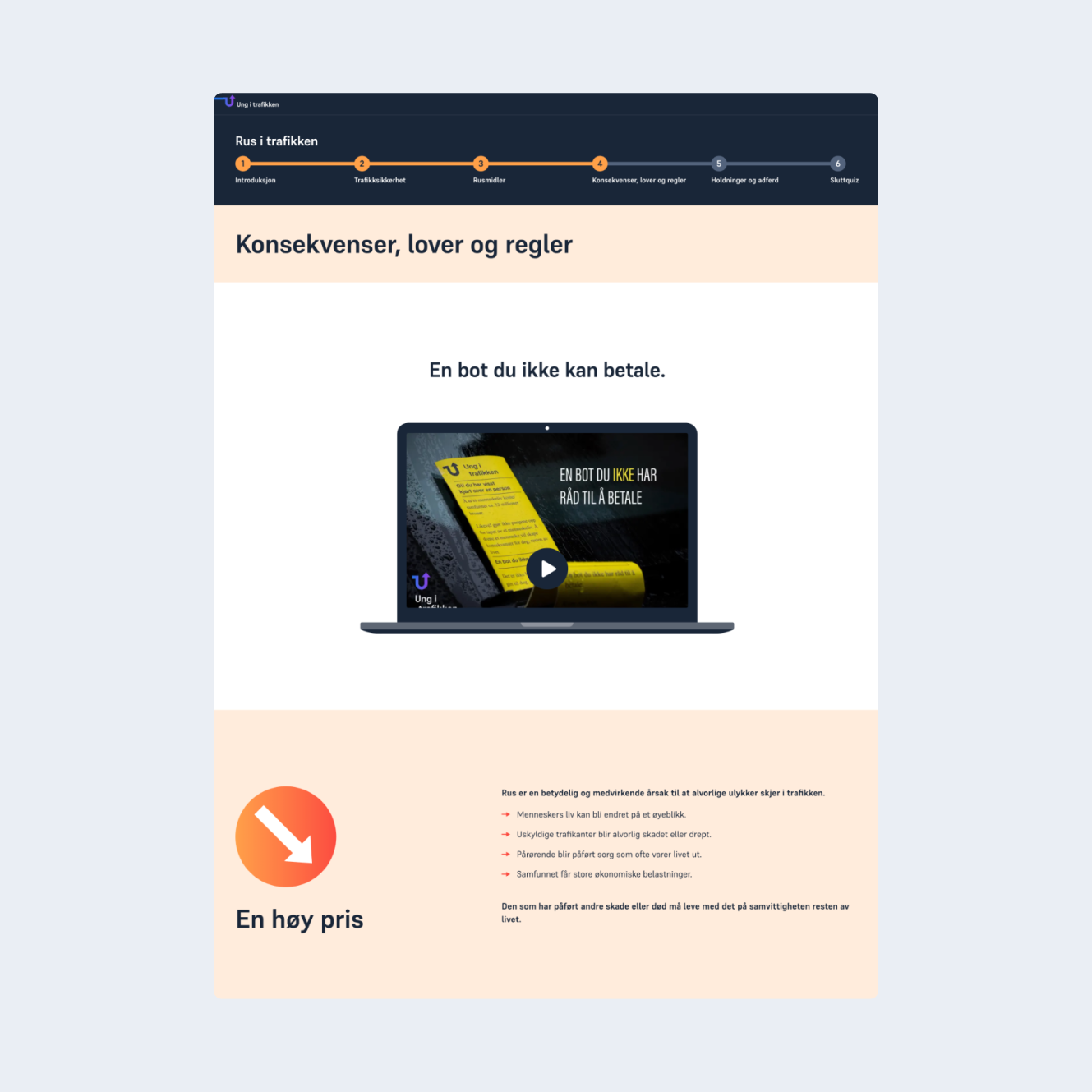 a screenshot of a web page that says en hay pris