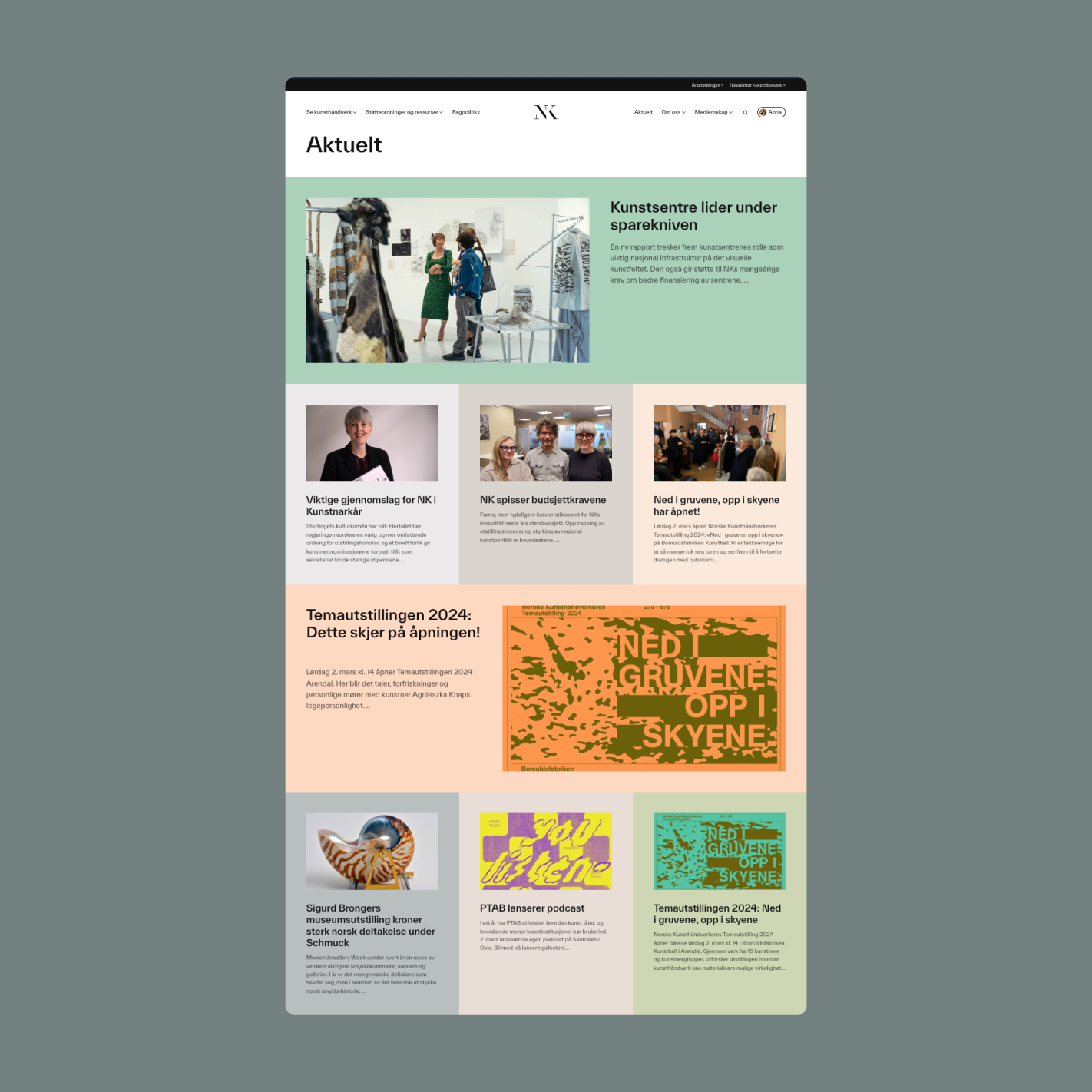 a computer screen shows a page that says " aktuell " at the top