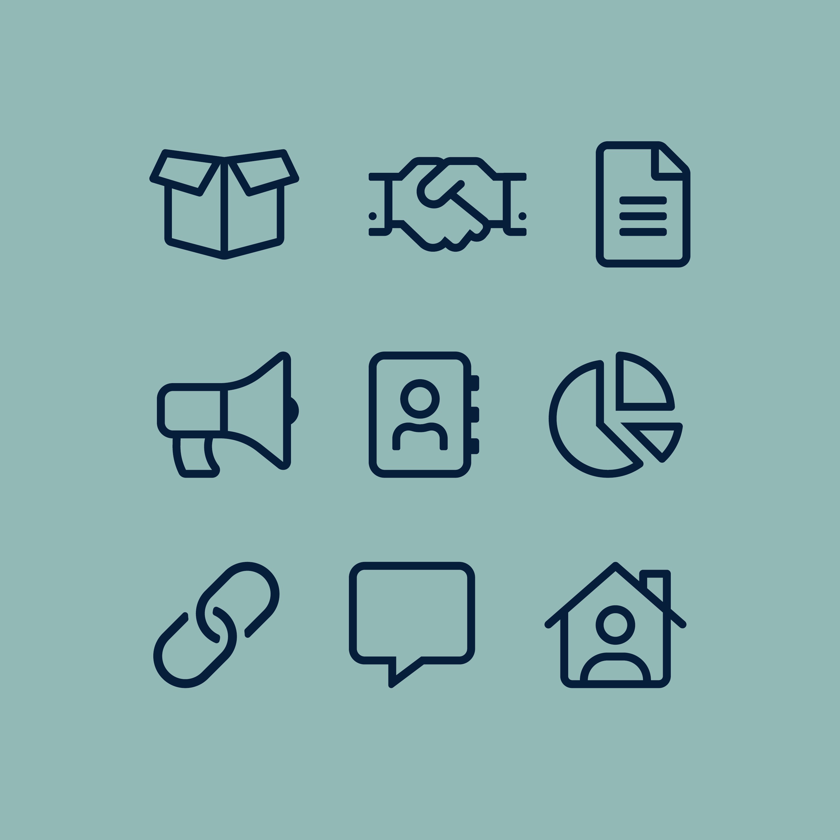 Ikonstil til HTU. Grafikk.