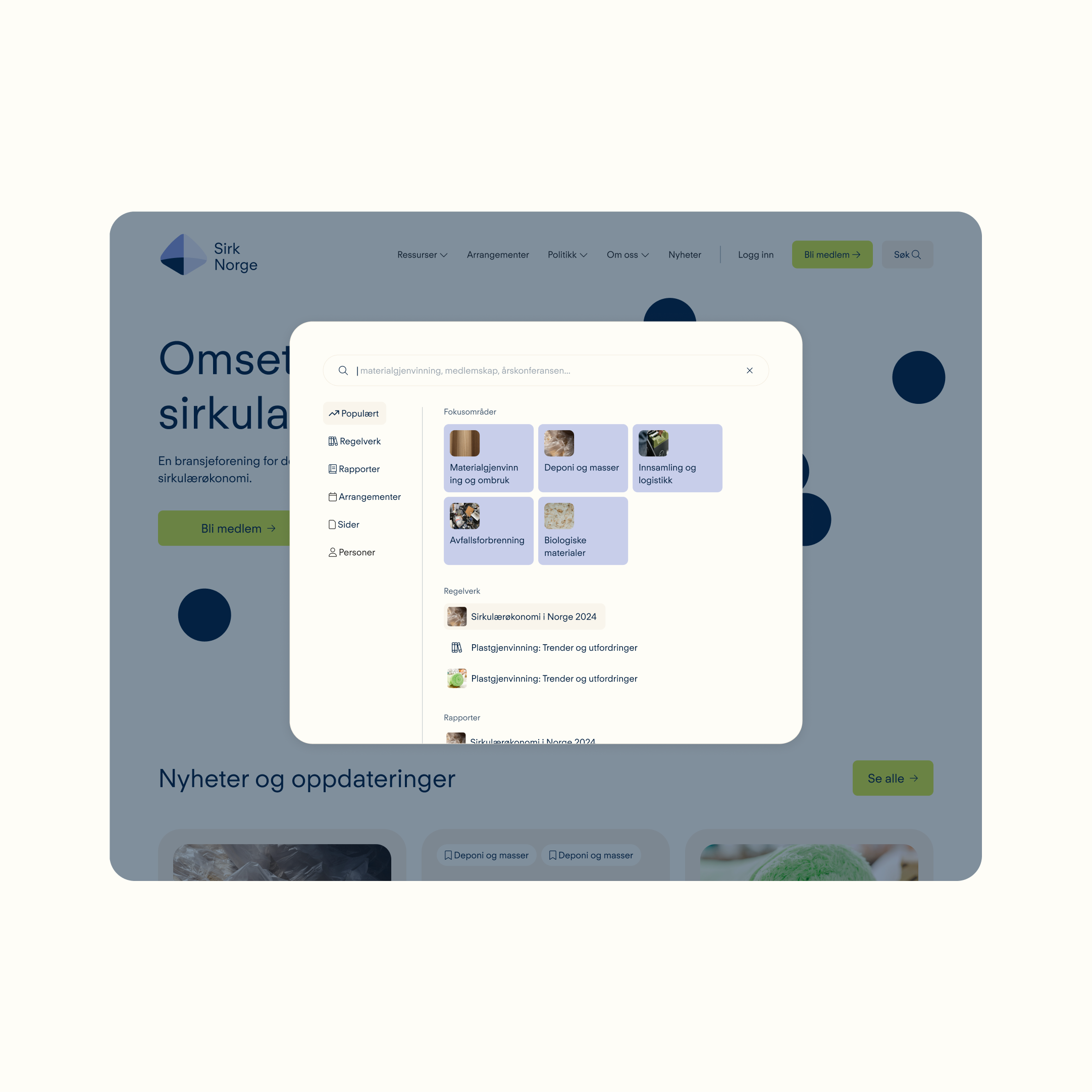 a screenshot of a website that says omset sirkula