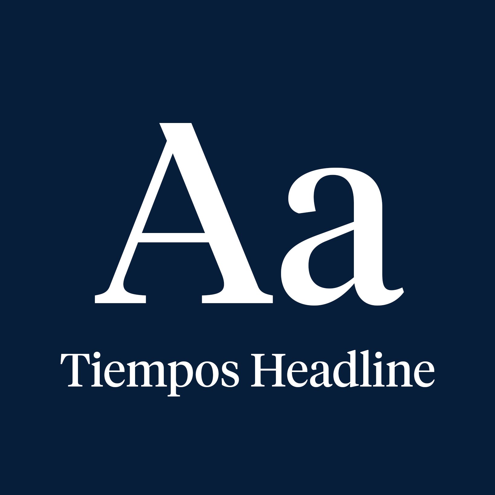 Font: Tiempos Headline. Grafikk.