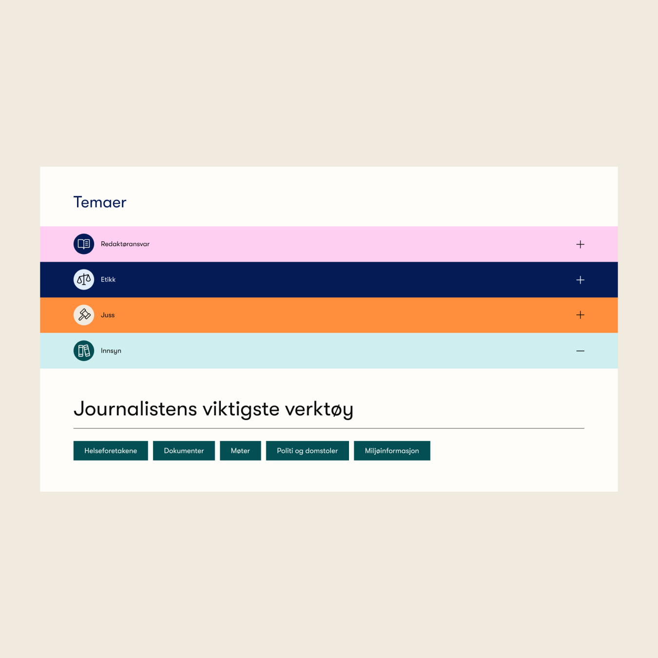 a screenshot of a web page titled temaer