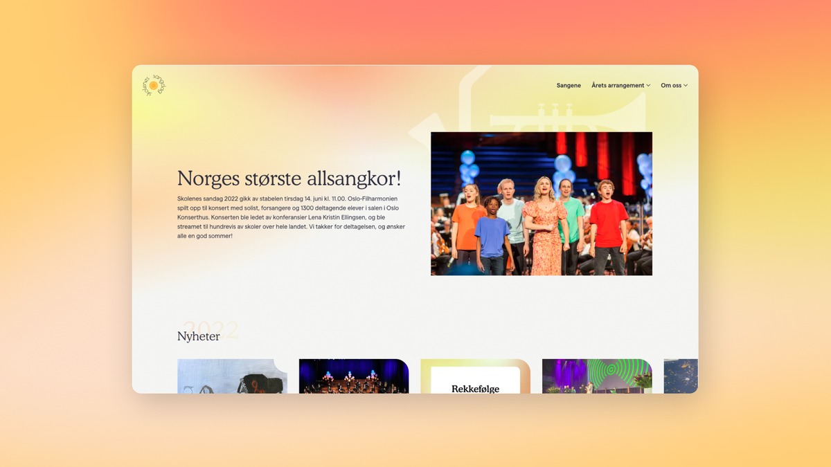 a screenshot of a website with a picture of a group of people on it .