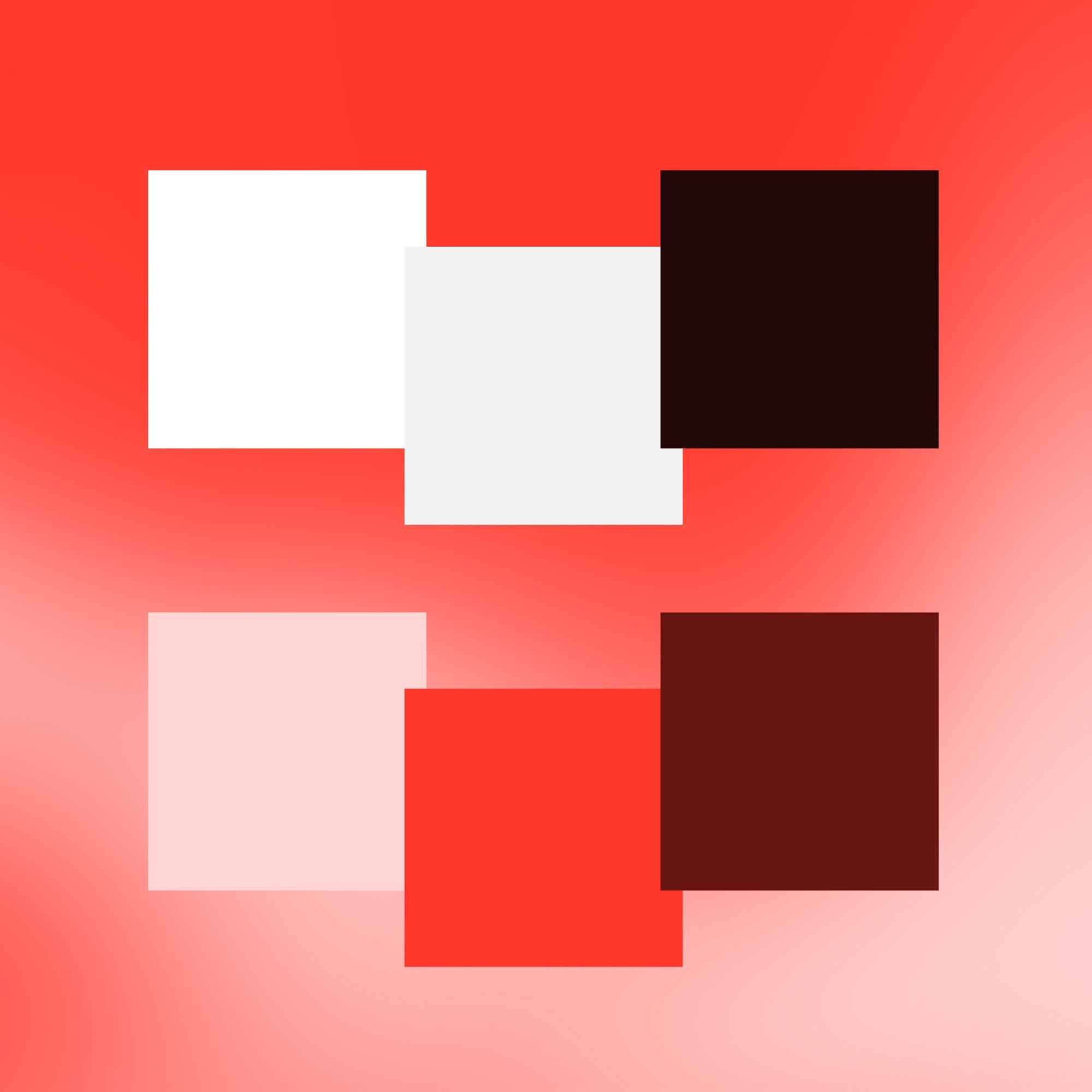 Fargene til Trifid: Oransjefarger i ulike toner og grå. Grafikk.