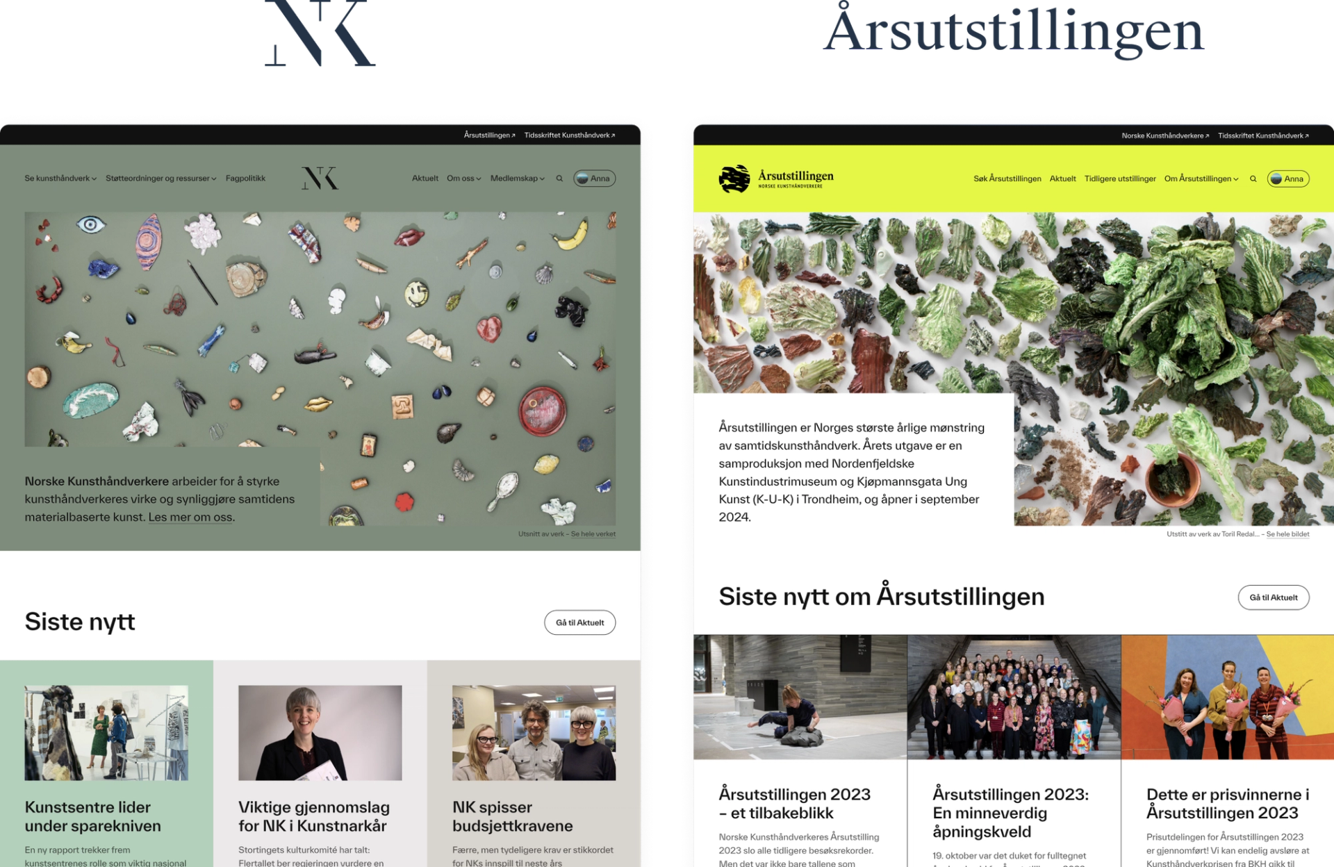 a computer screen shows two different websites one of which says siste nytt