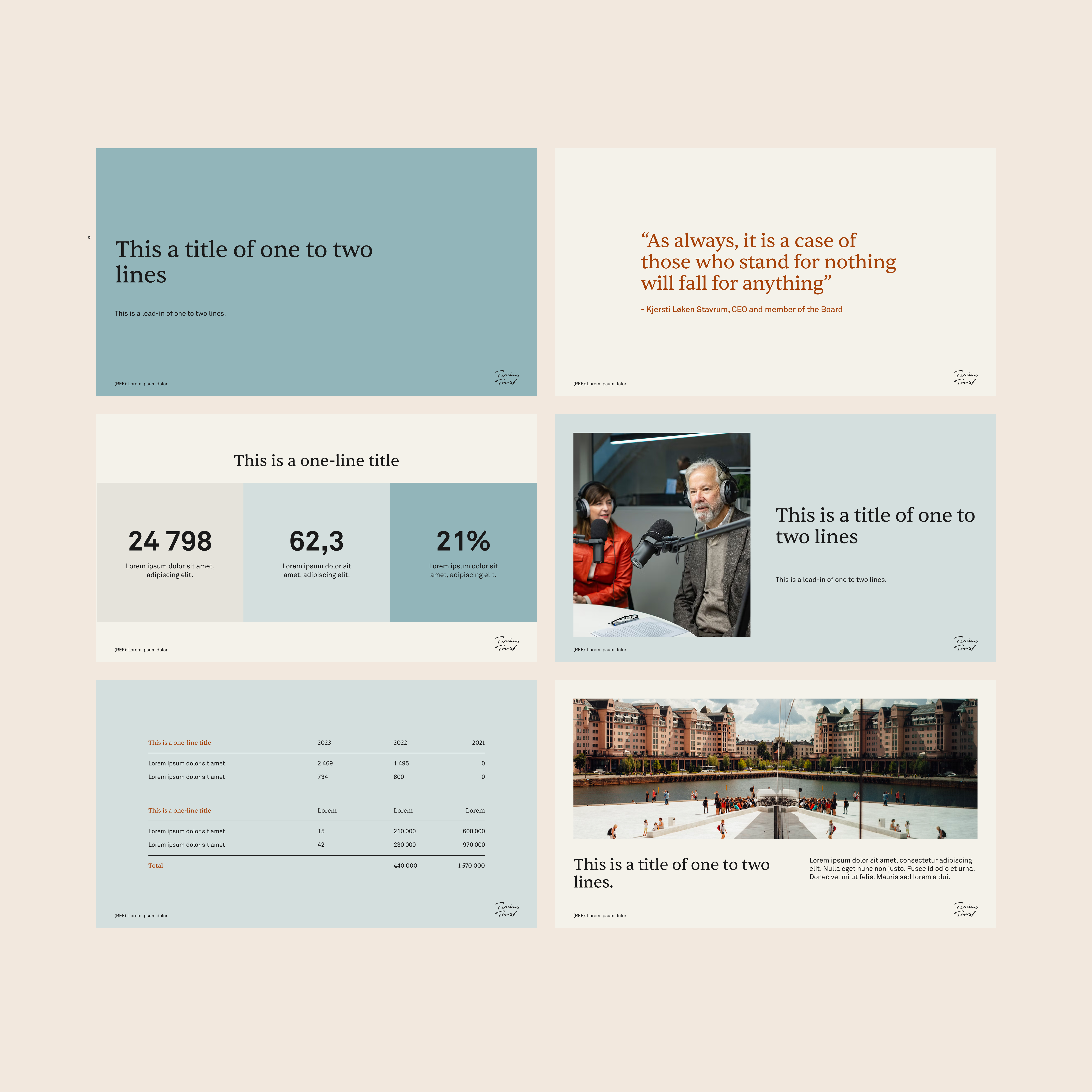 a slide that says this is a title of one to two lines