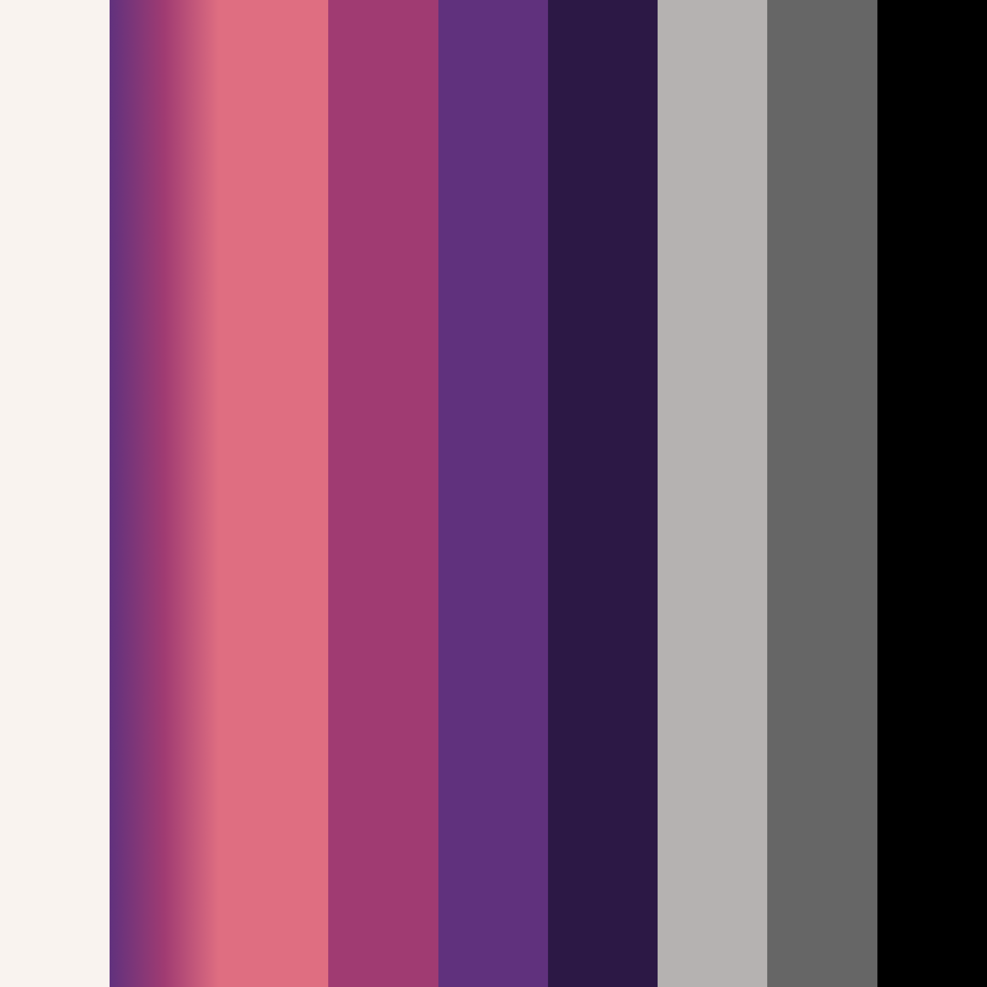 a color palette of pink , purple , gray , and black stripes on a white background .