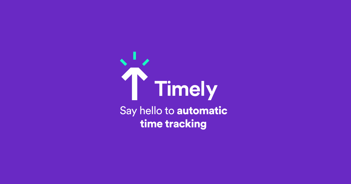 Timely logo: Say hello to automatic time tracking