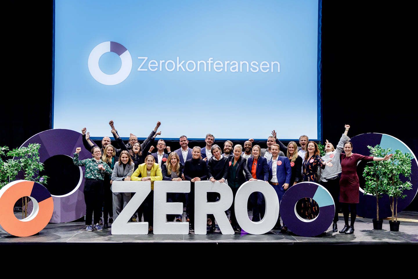 Gruppebilde av gjengen i Miljøstilftelsen ZERO under Zerokonferansen.