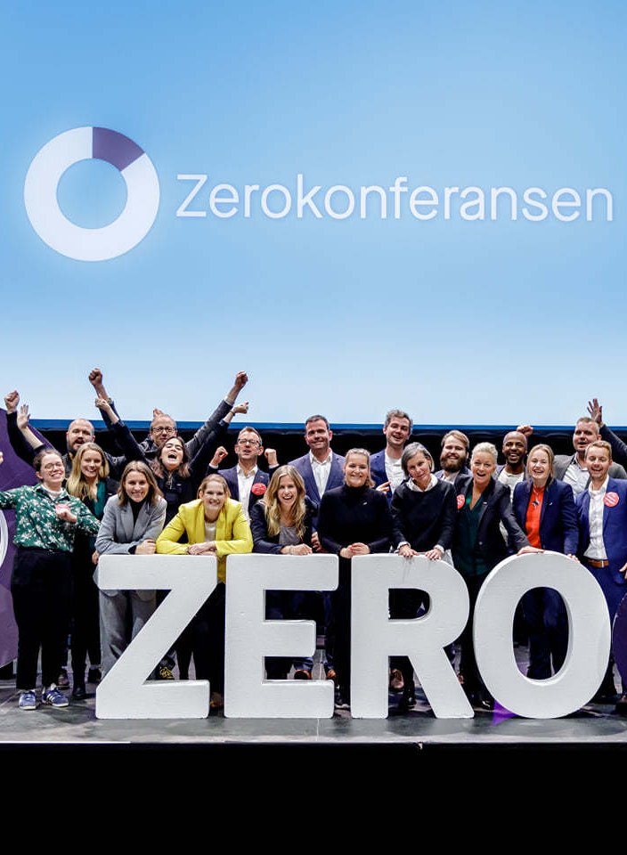 Gruppebilde av gjengen i Miljøstilftelsen ZERO under Zerokonferansen.