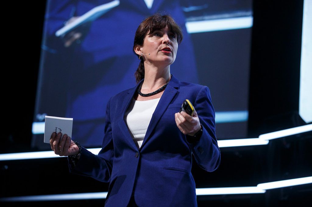 Portrett av Kjersti Løchen Stavrum i Stiftelsen Tinius. Foto