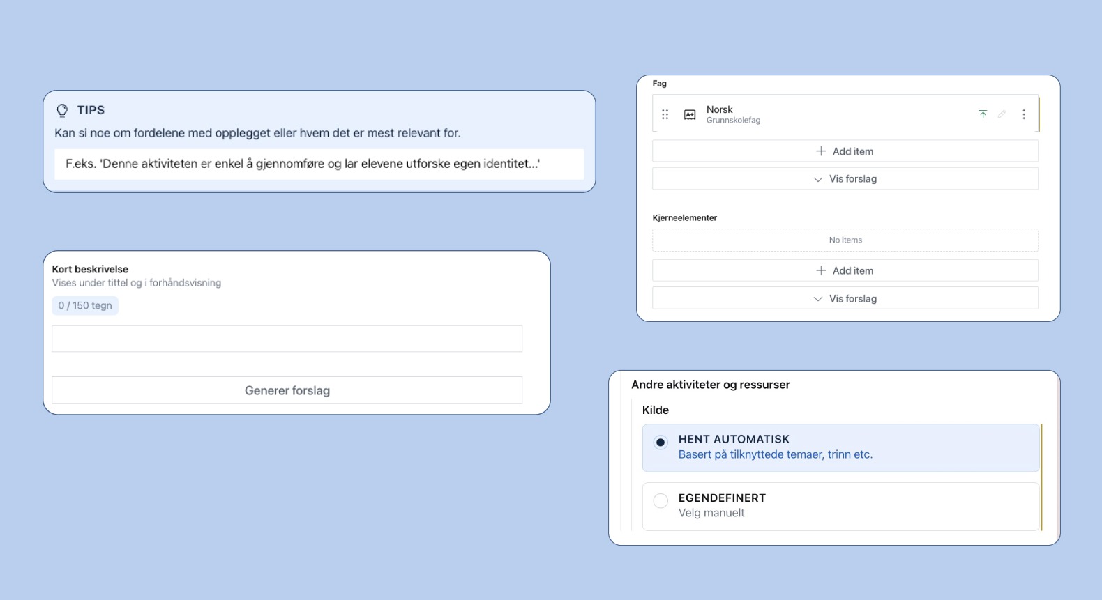 Eksempler på Sanity fra hvordan man kan nudge brukerne bedre resultater