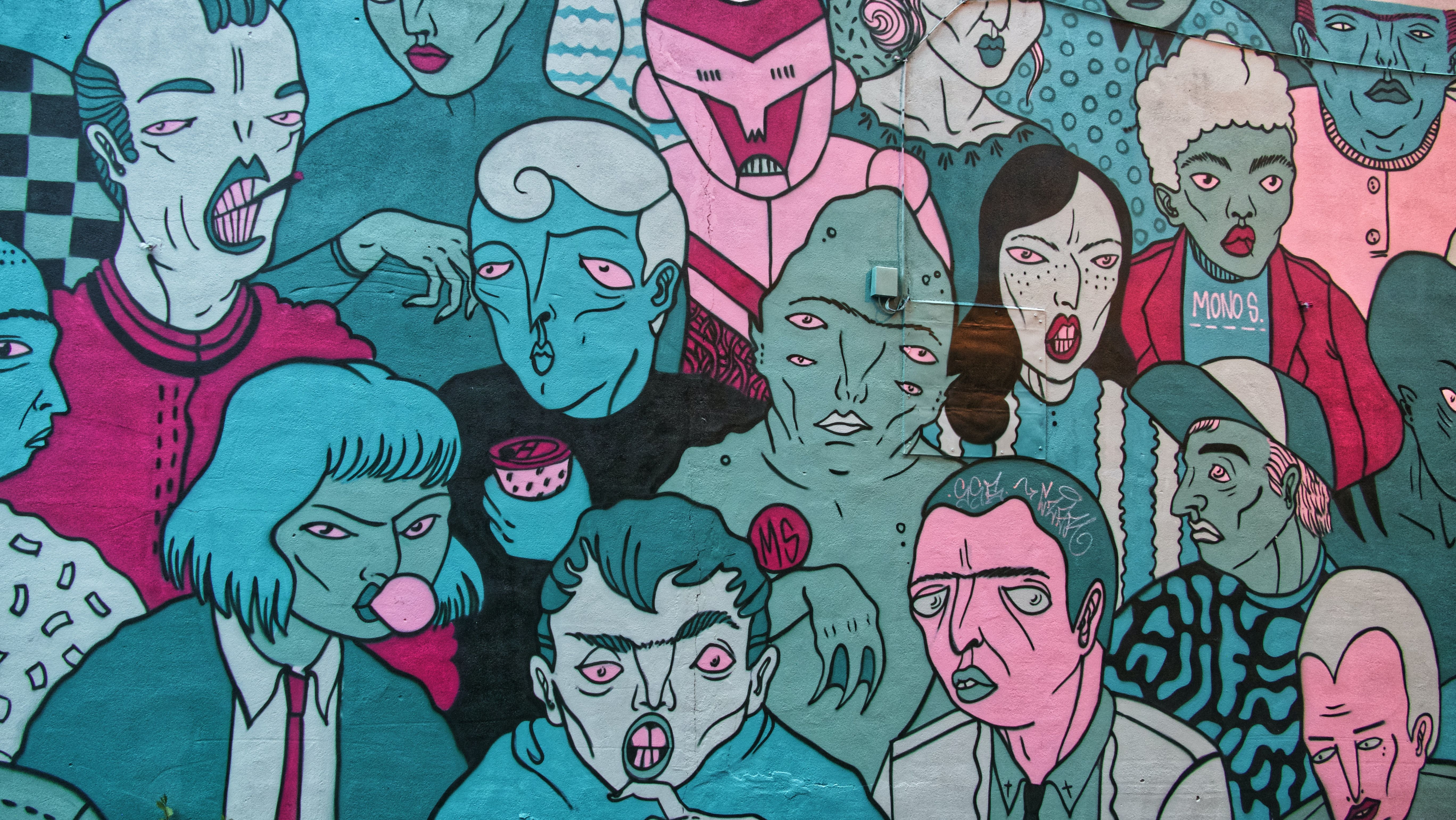 Grafittikunst. Foto.