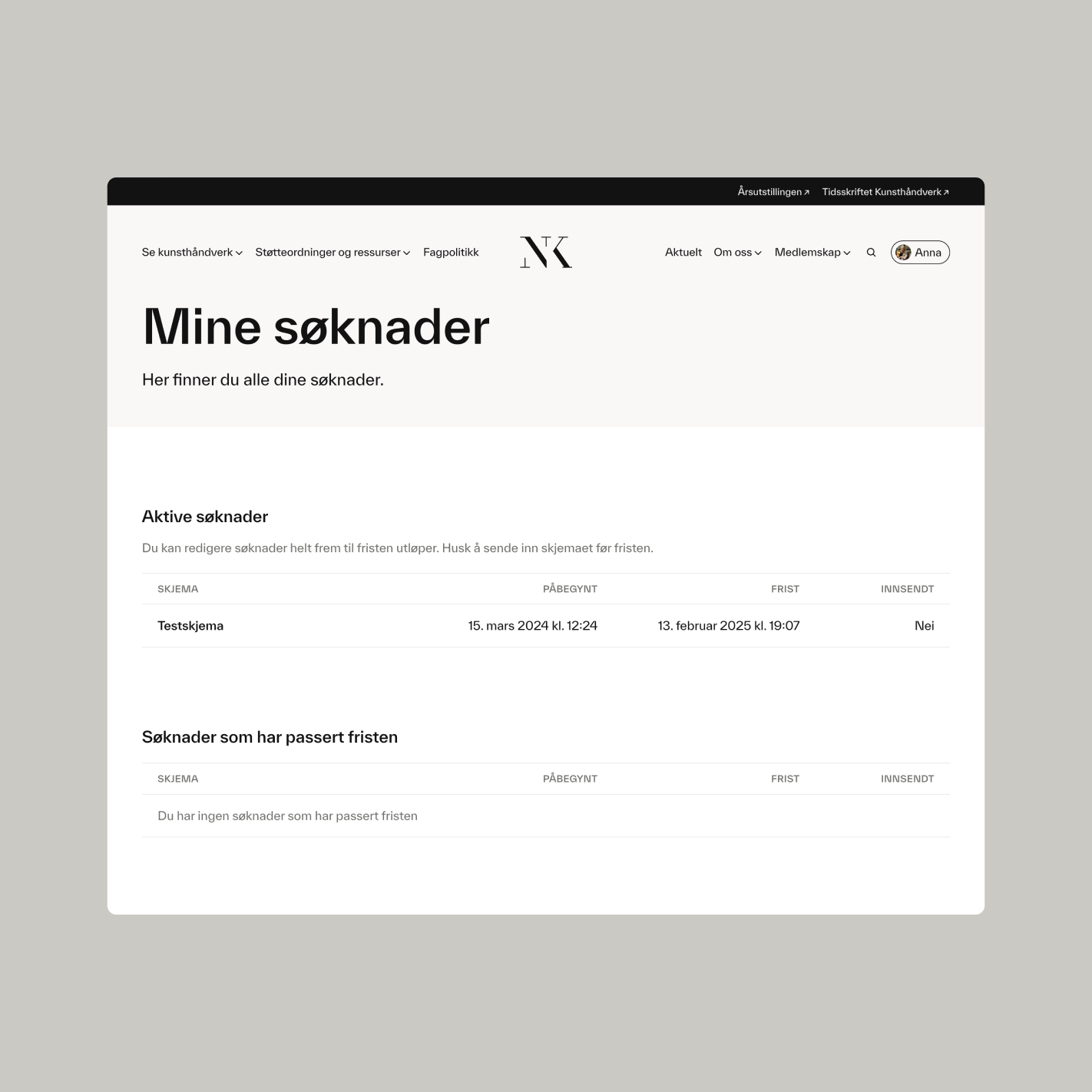 a screenshot of a website that says mine seknader