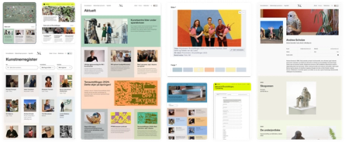 a collage of web pages including one that says ' aktuell ' on it