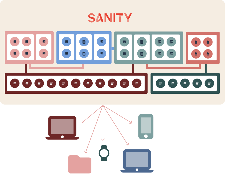 the word sanity is on a white background