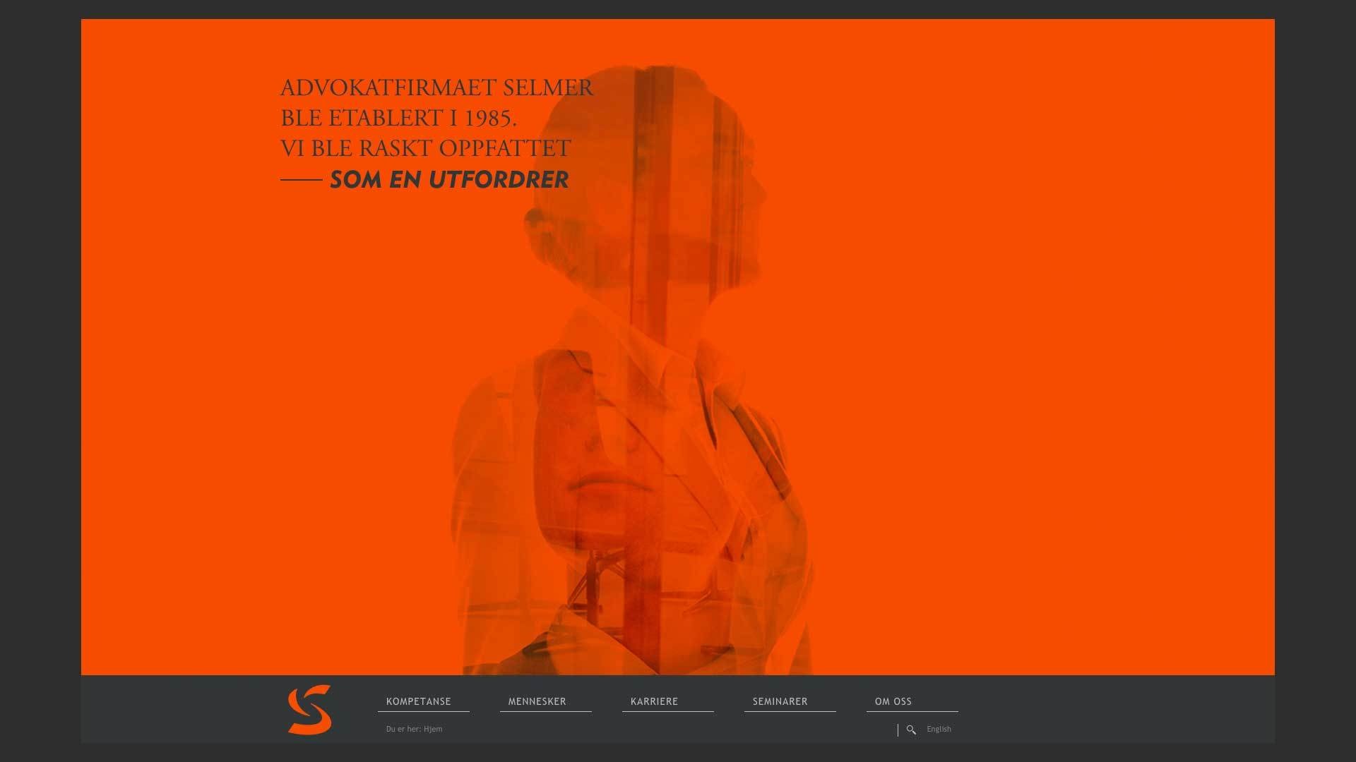 en dobbel eksponering av en kvinnes ansikt på en oransje bakgrunn. Forsiden til selmer. 