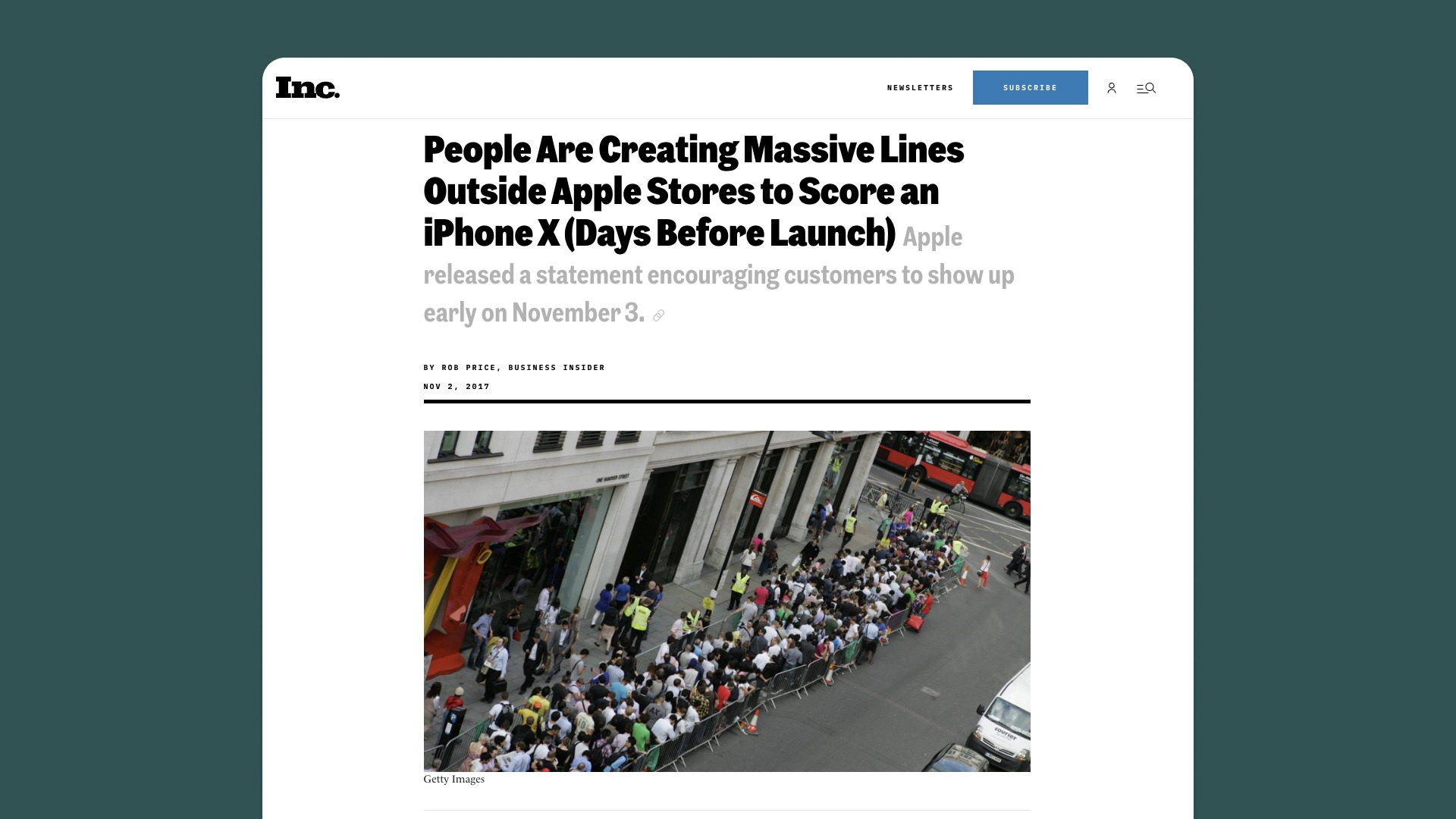 people are creating massive lines outside apple stores to score an iphone x .