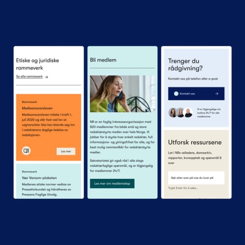 a woman is talking on a cell phone on a blue background .